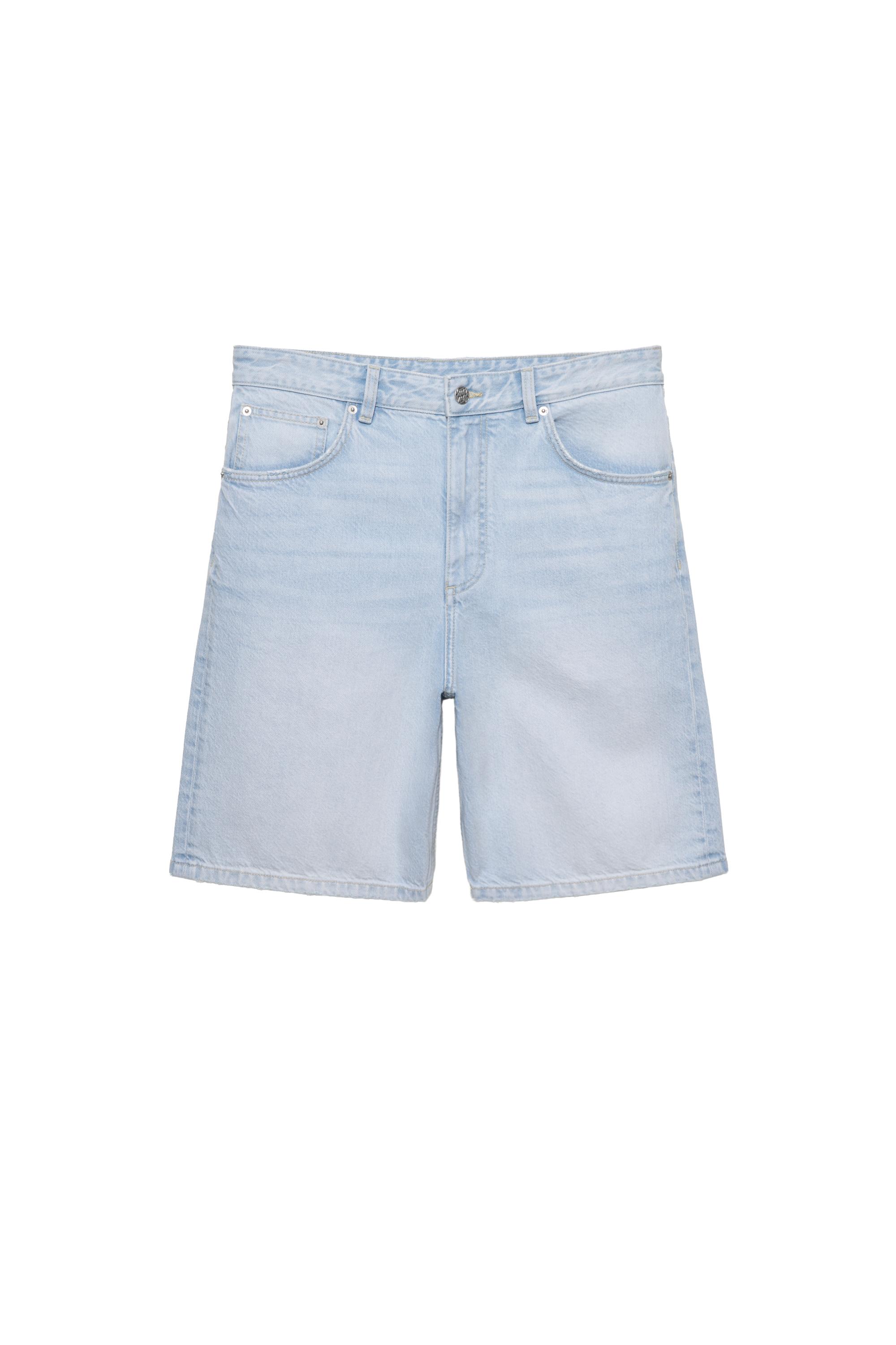 Baggy denim bermuda - Görsel 95