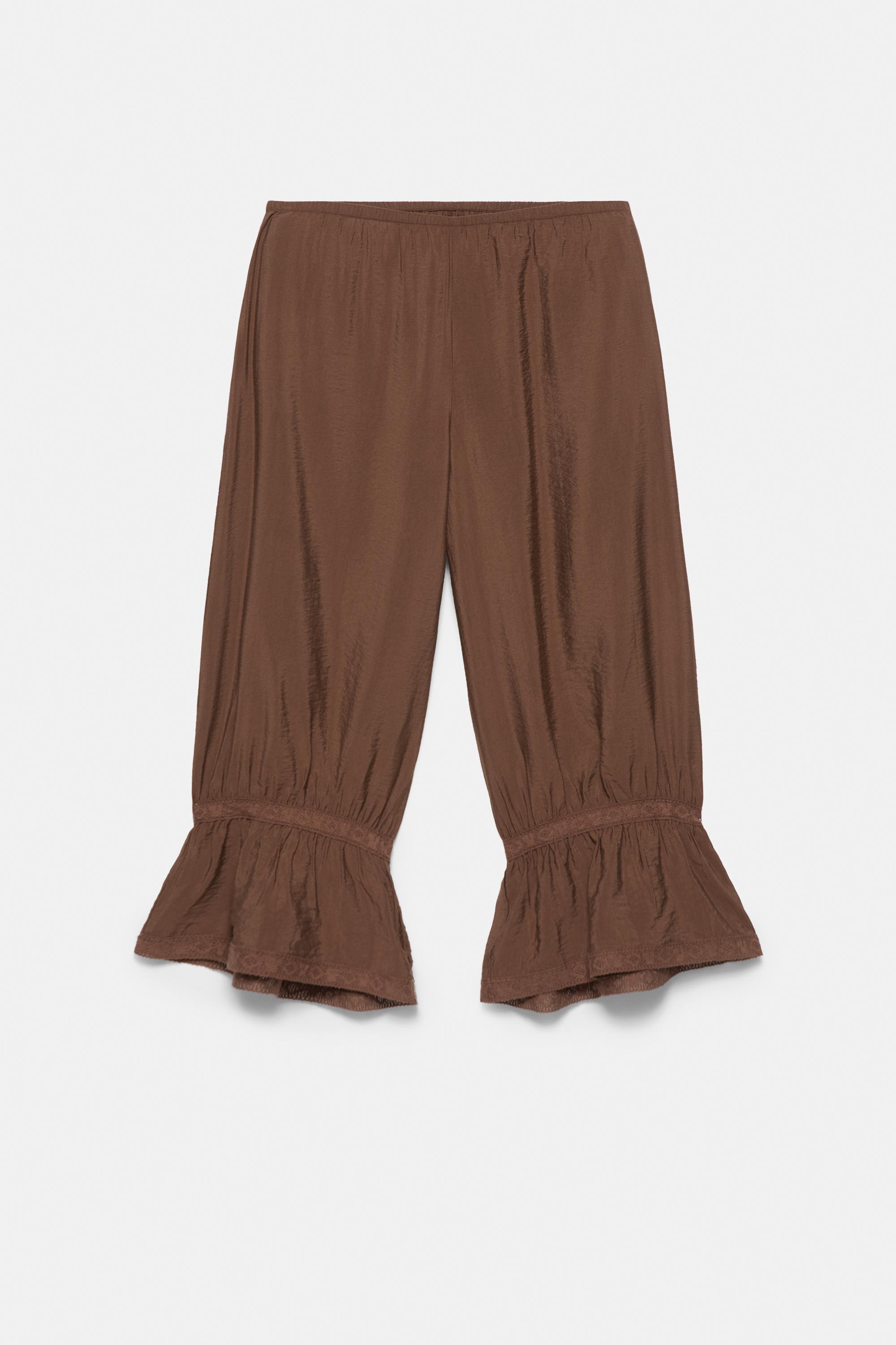 Brown bloomer trousers — Brown