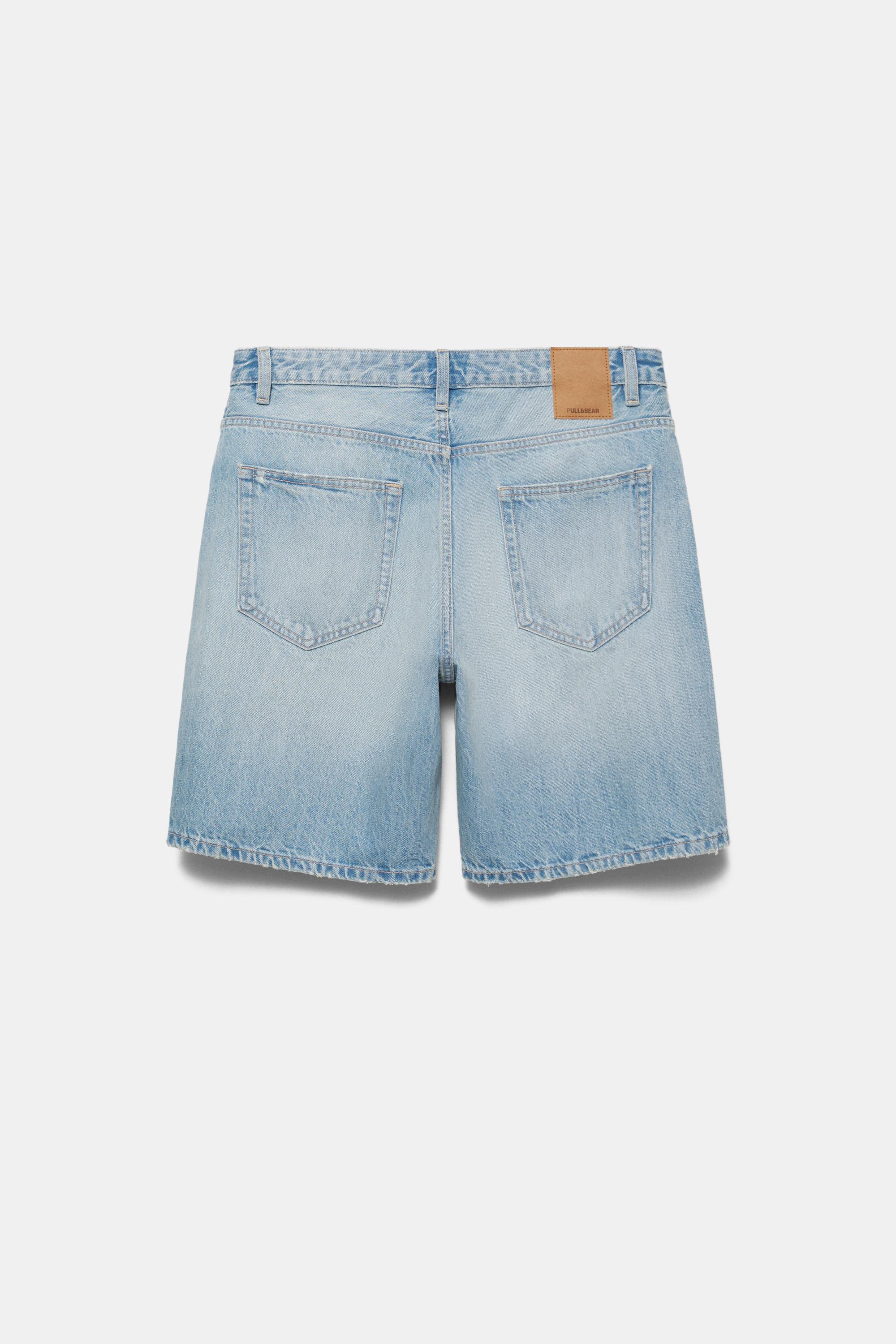 Standard denim Bermuda shorts — Pale indigo