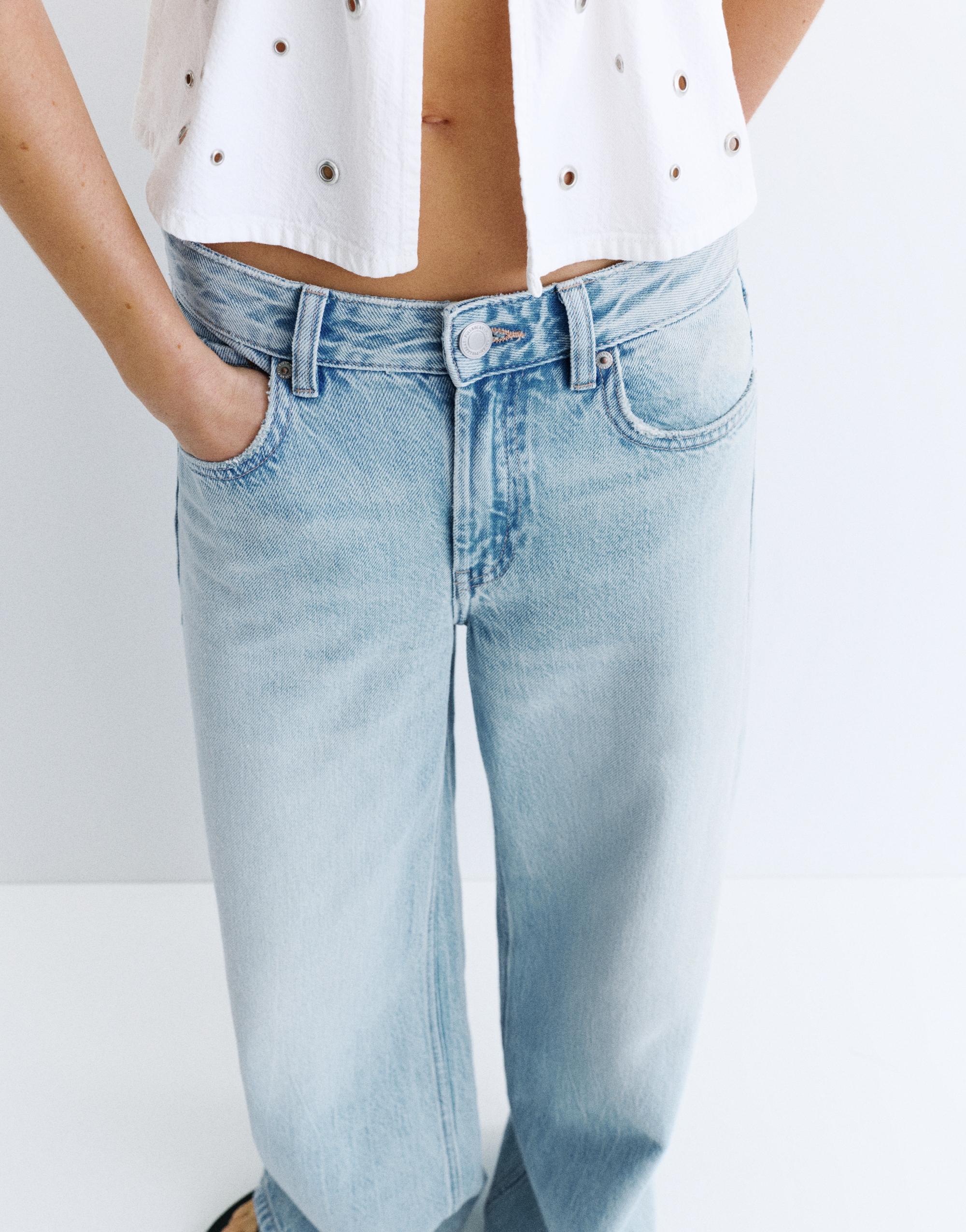 Oversize baggy jeans — Sky blue