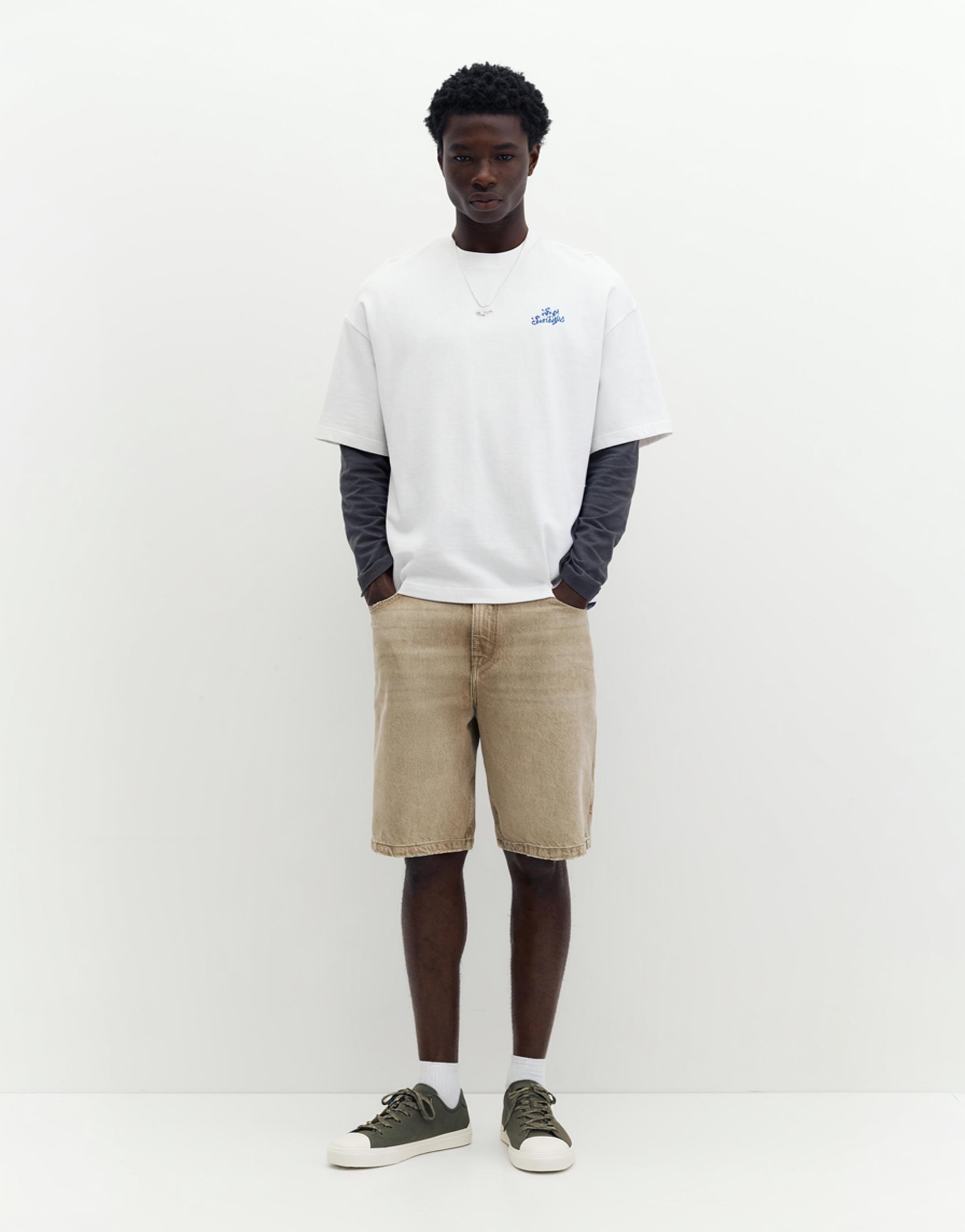 STWD peach graphic T-shirt — White