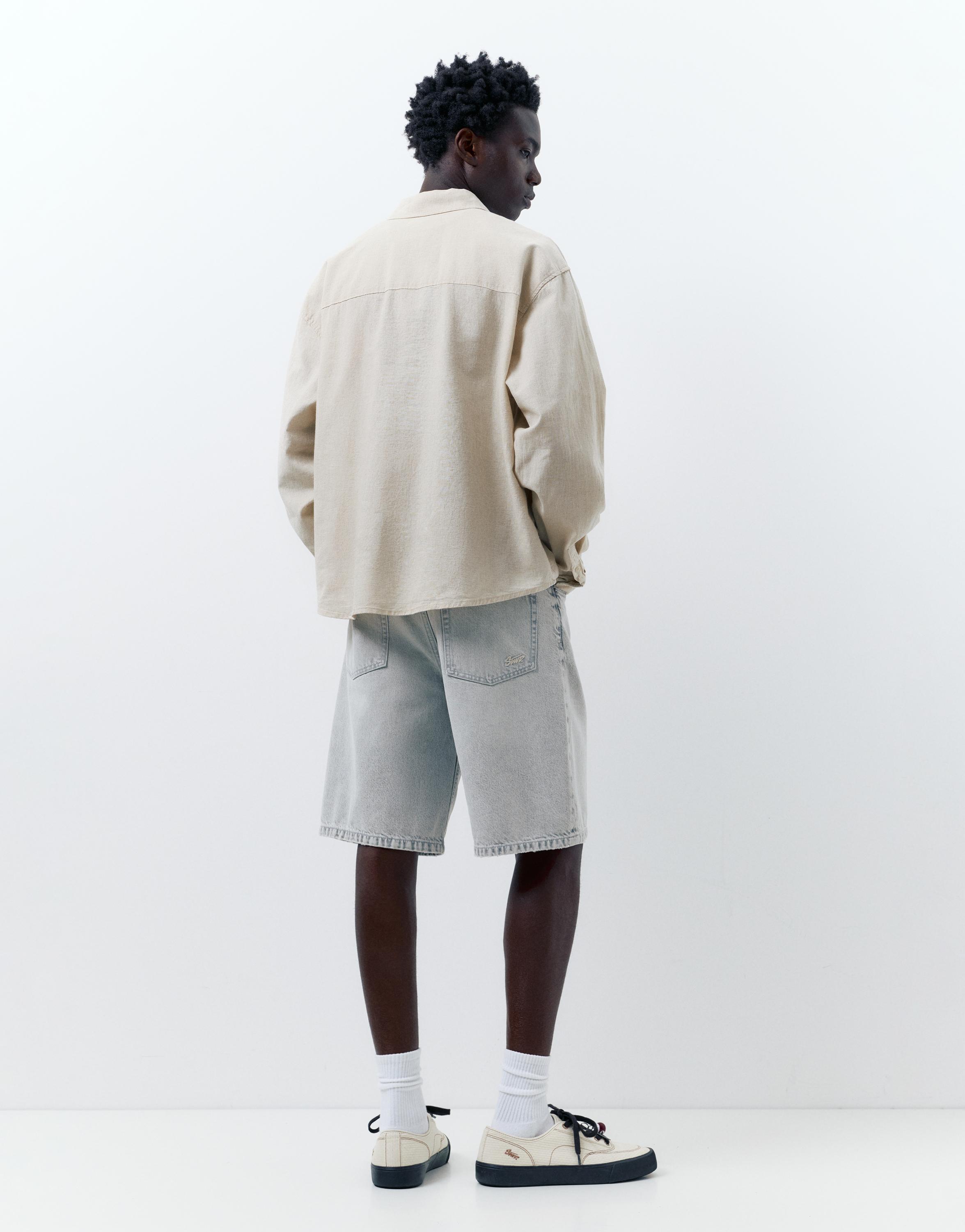 Ketenli gömlek - Görsel 25