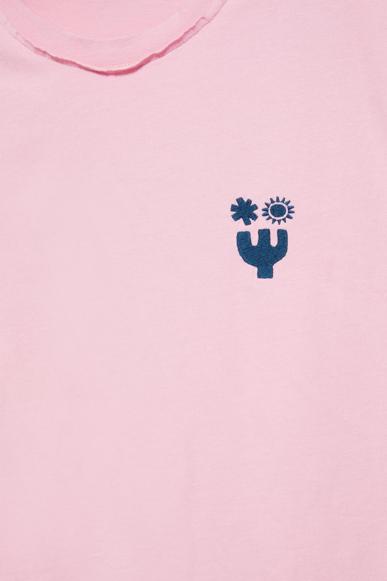 Ibiza boxy sleeveless T-shirt — Pink