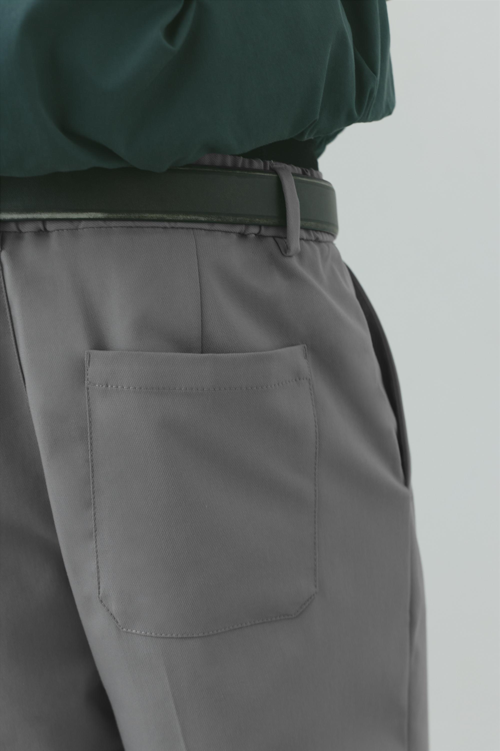 Wide-leg tailored trousers — Grey