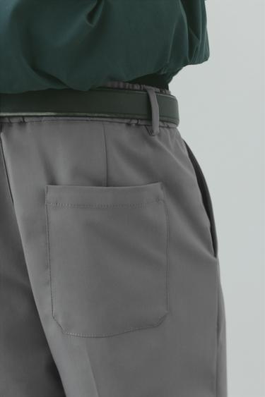 Wide-leg tailored trousers — Grey 6