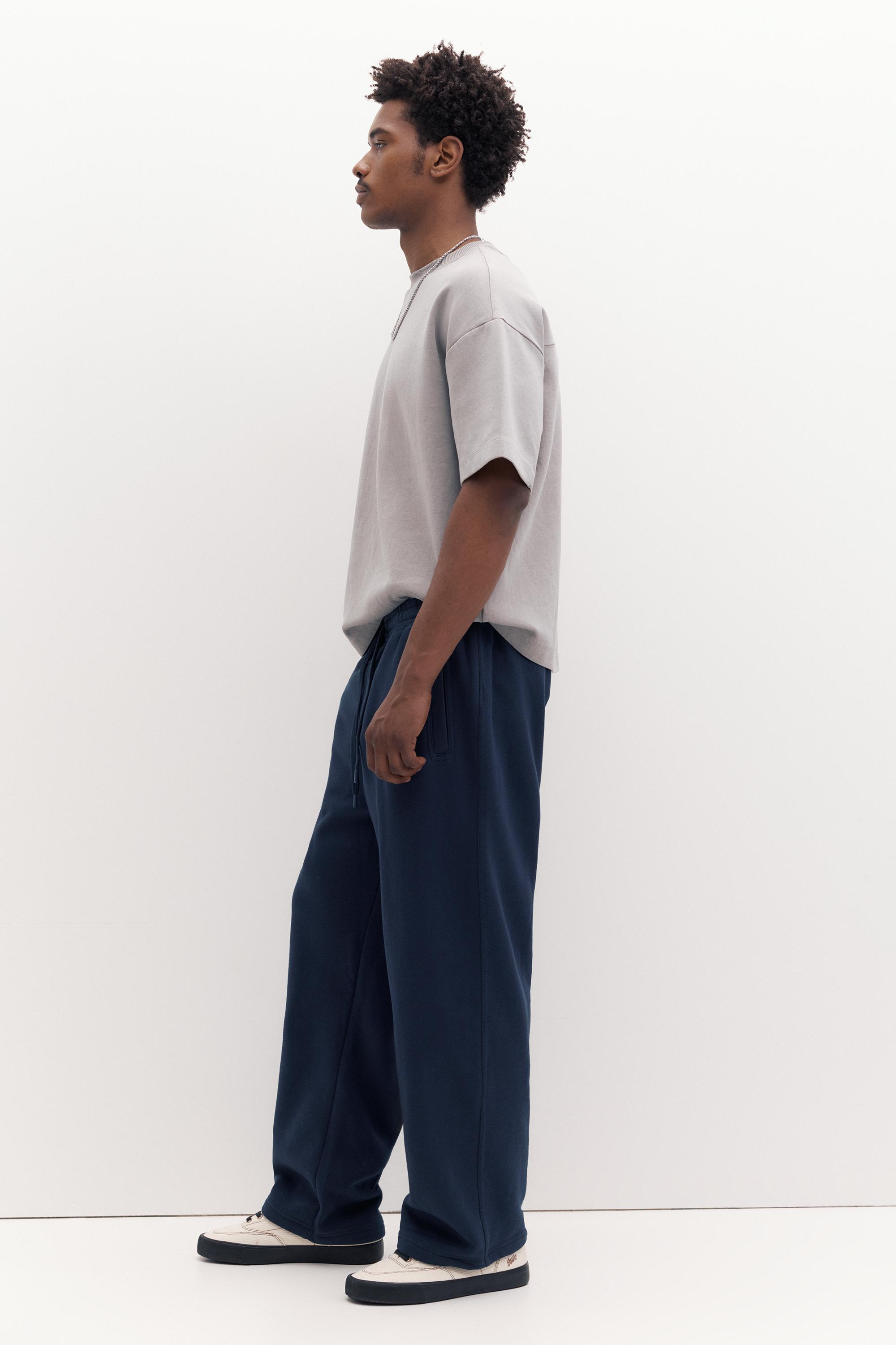 Basic baggy tracksuit bottoms — Navy
