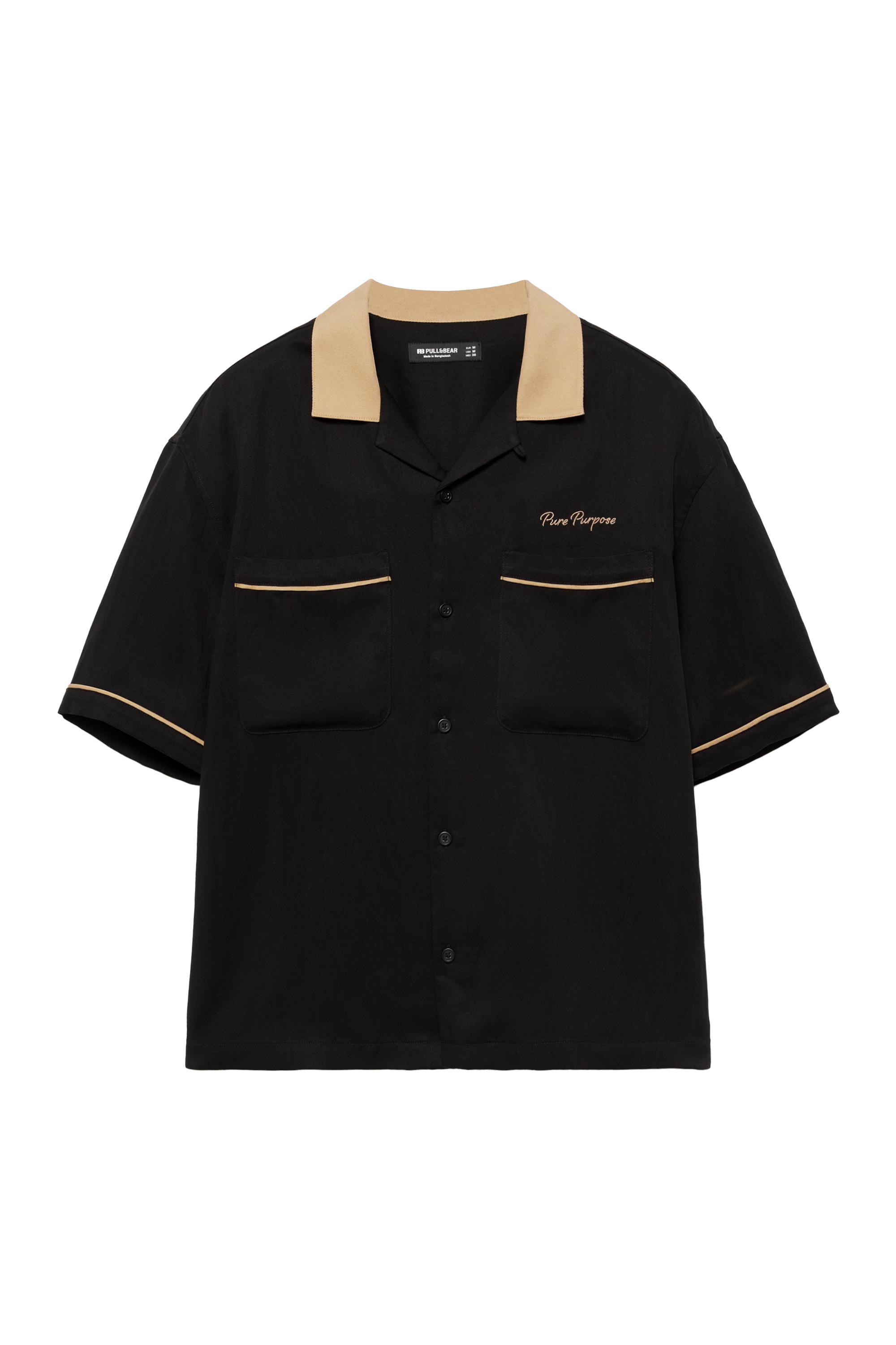 Kısa kollu bowling gömlek - Görsel 4