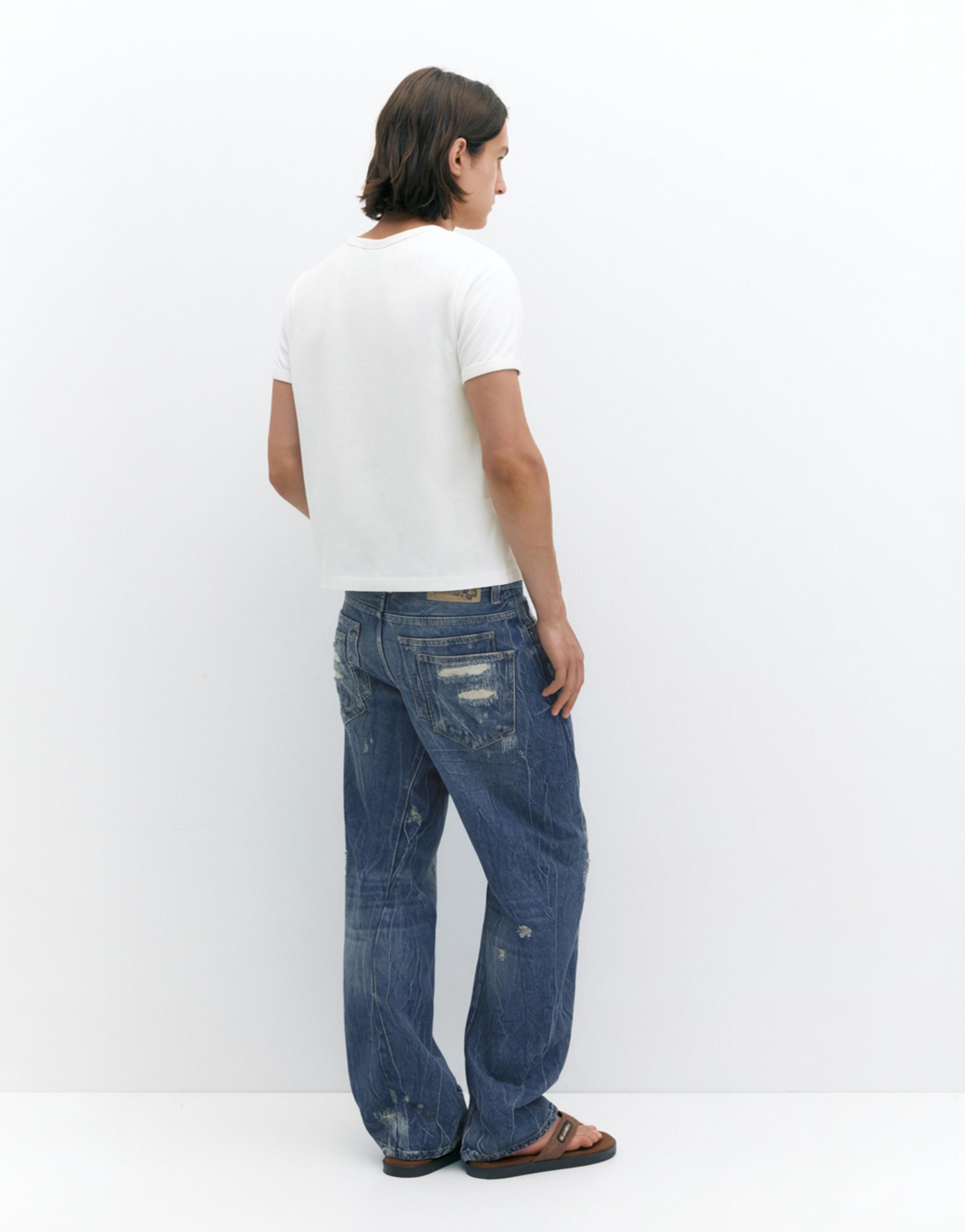 Pleasures x STWD jeans — Medium blue