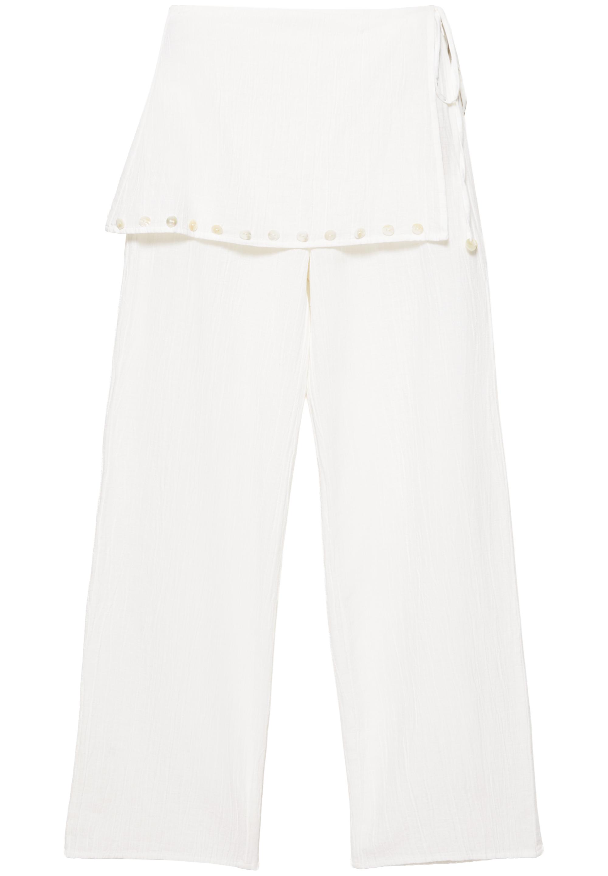 Flowy sarong trousers — Vanilla