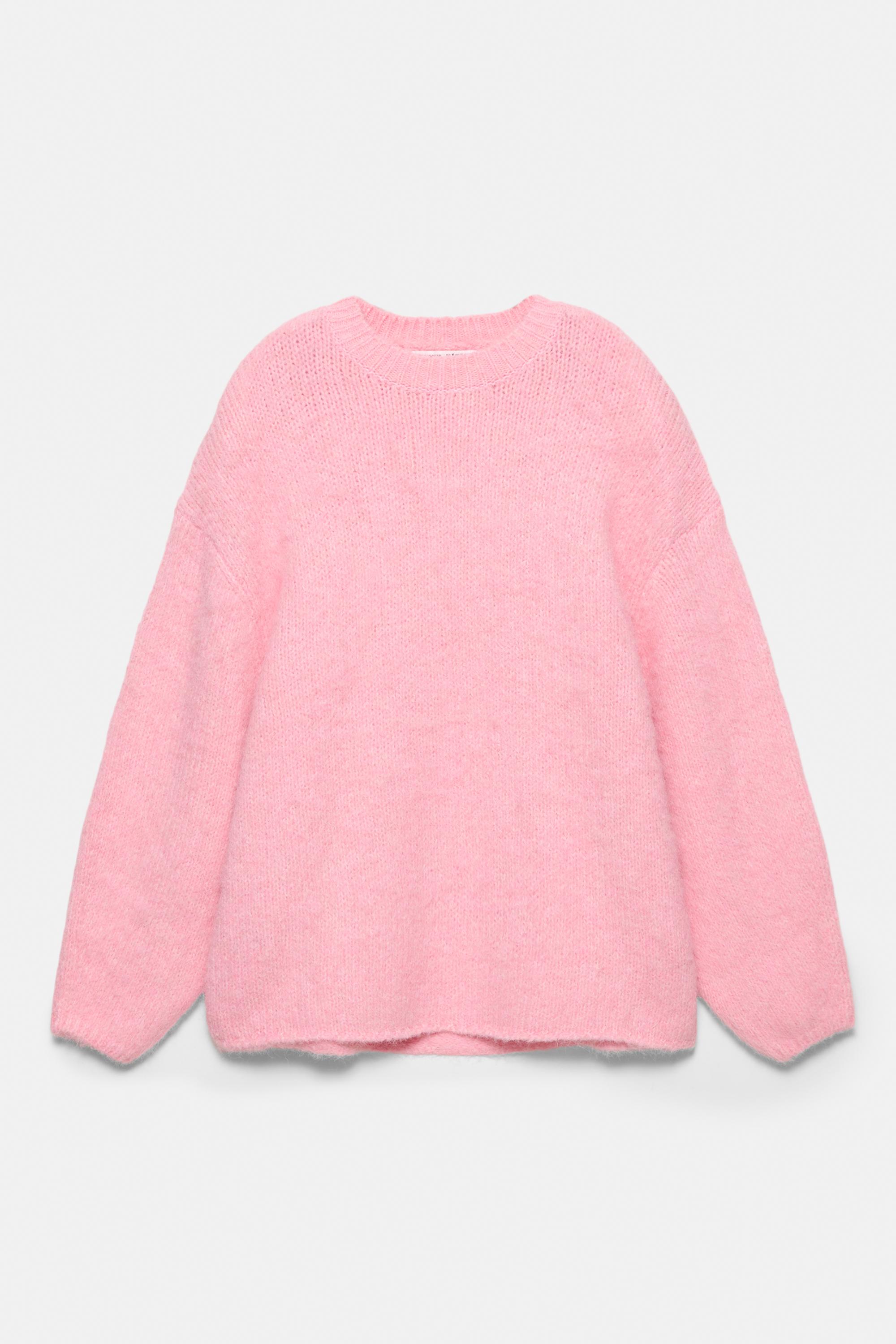 Pink round neck jumper — Chewing gum