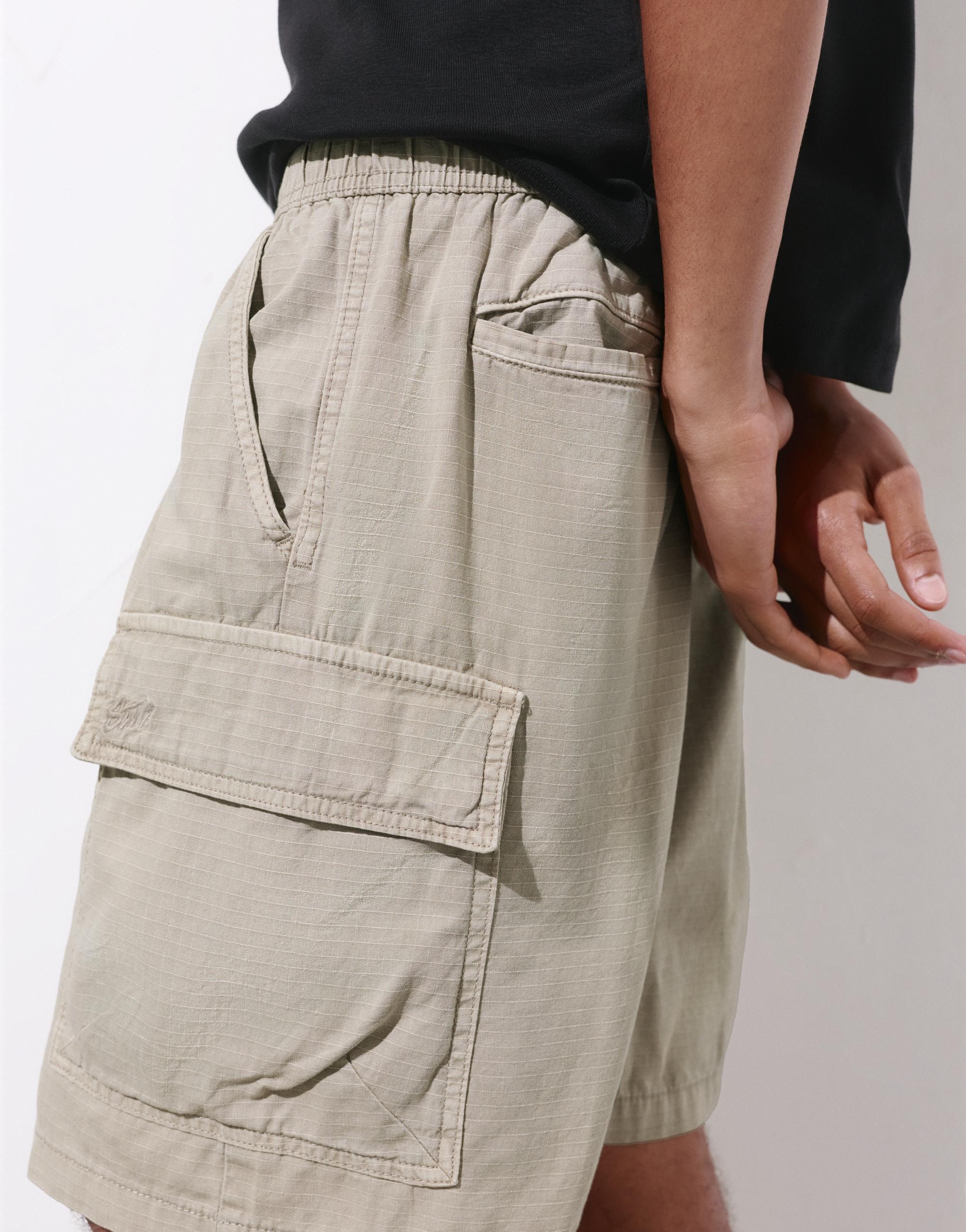 Ripstop cargo Bermuda shorts — Grey