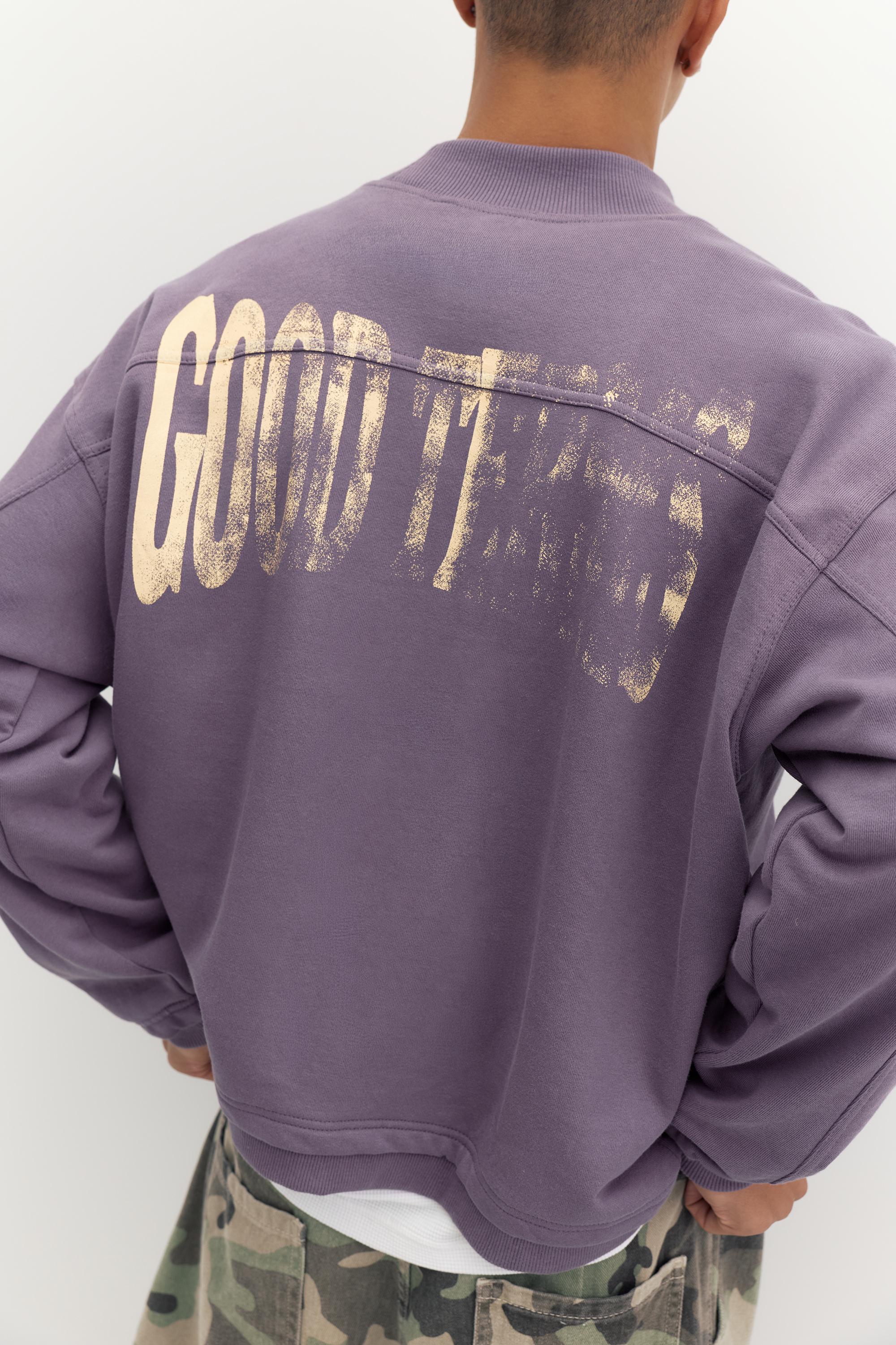 Pull&Bear STWD bisiklet yaka sweatshirt görsel 3