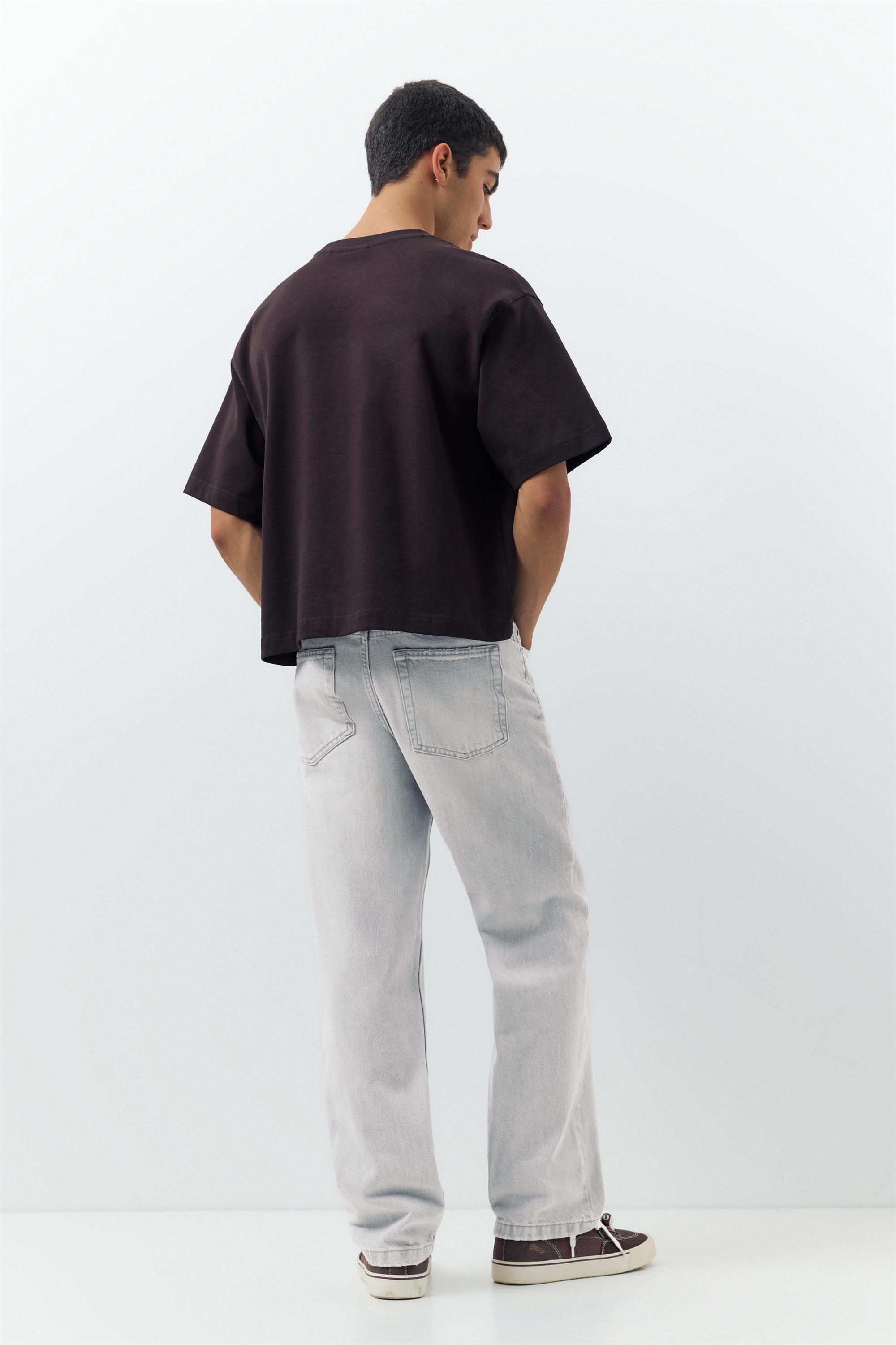 Straight-leg jeans — Pale grey