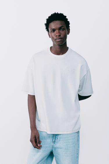 Embroidered graphic T-shirt — Ecru 2