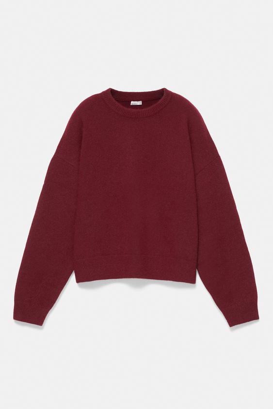Sweter boxy z miękkiej dzianiny