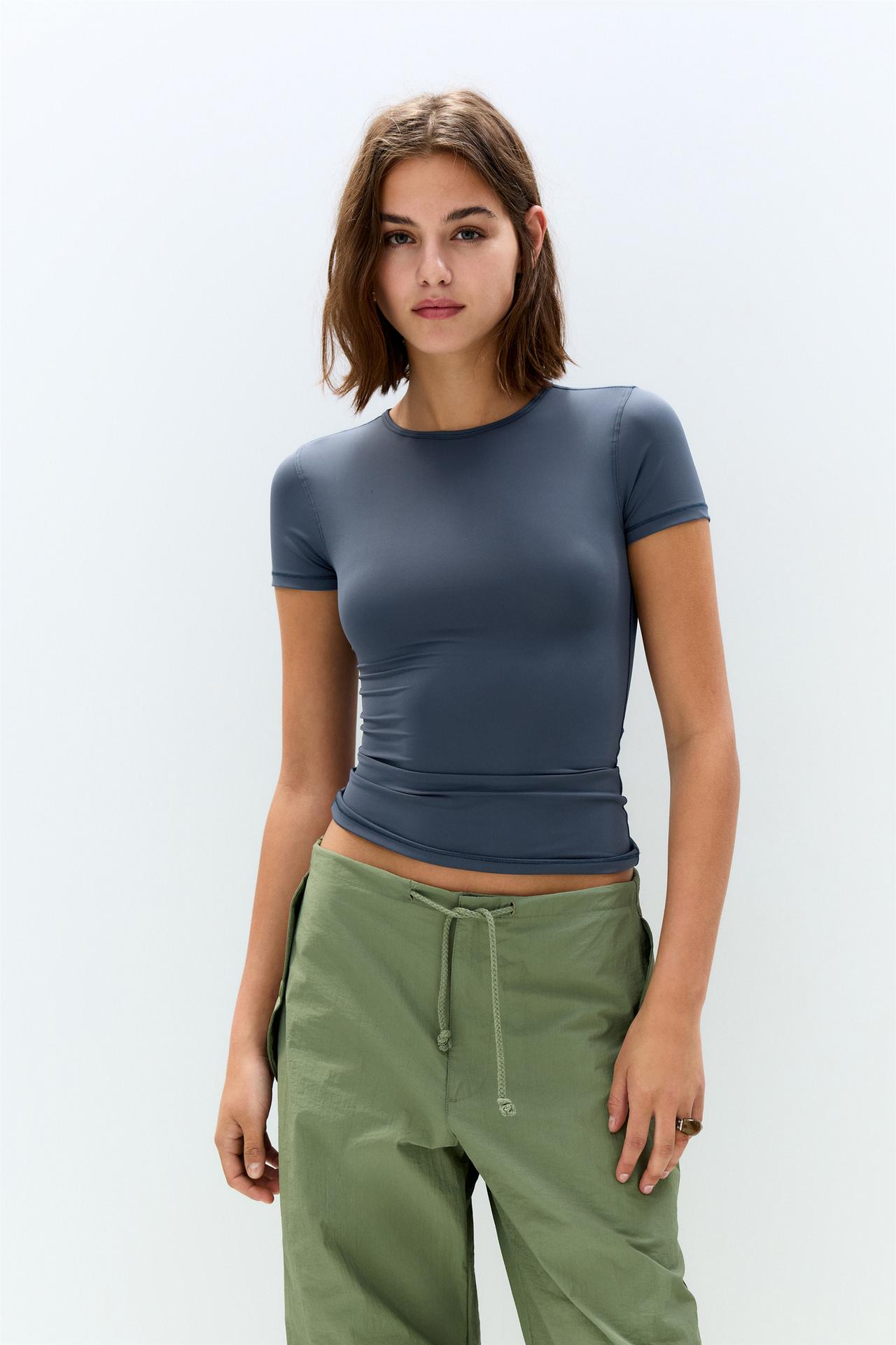 Camiseta poliamida manga corta