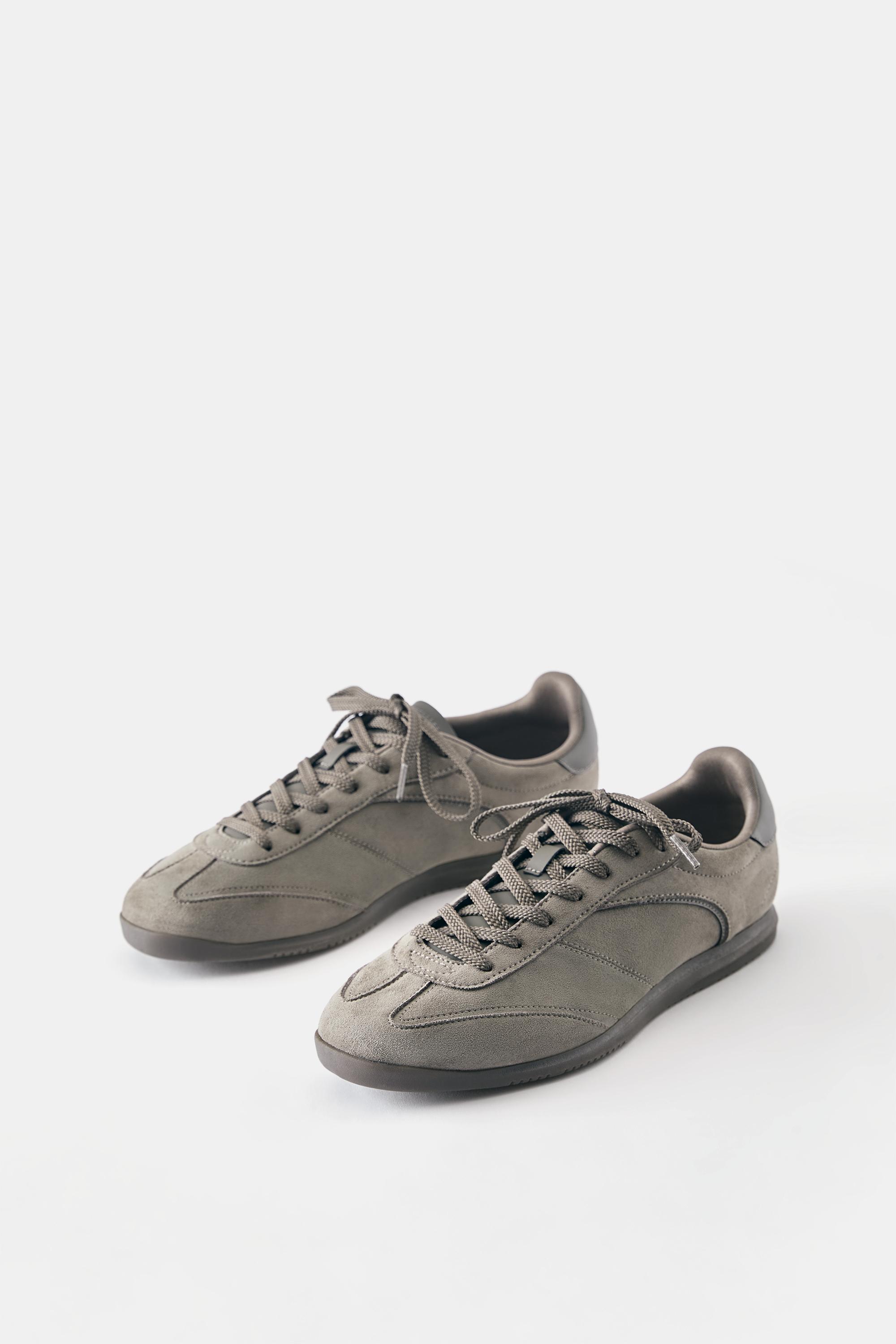 Slim trainers — Taupe