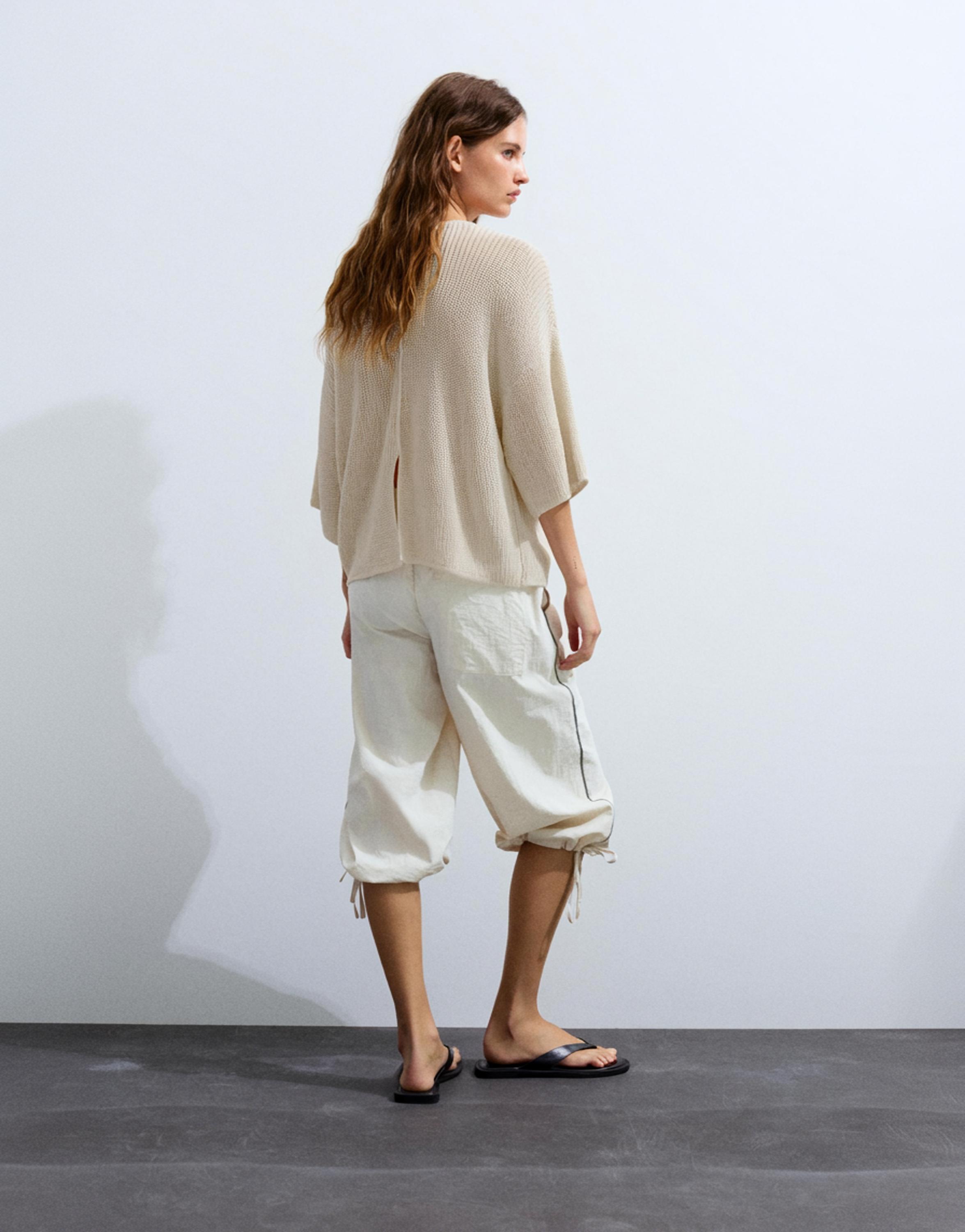 Kısa kollu düğmeli hırka - Görsel 12