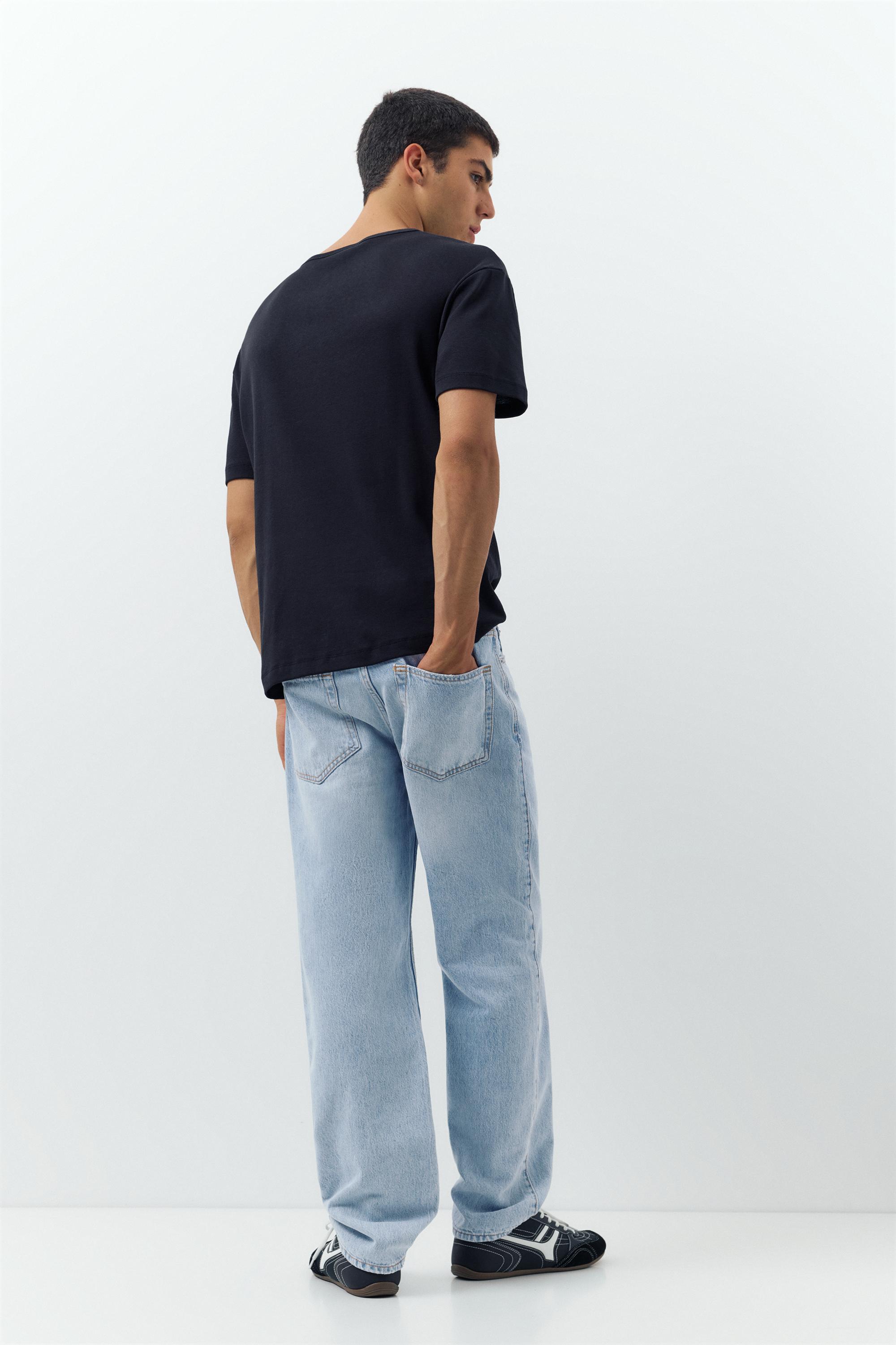 Straight-leg jeans — Pale indigo