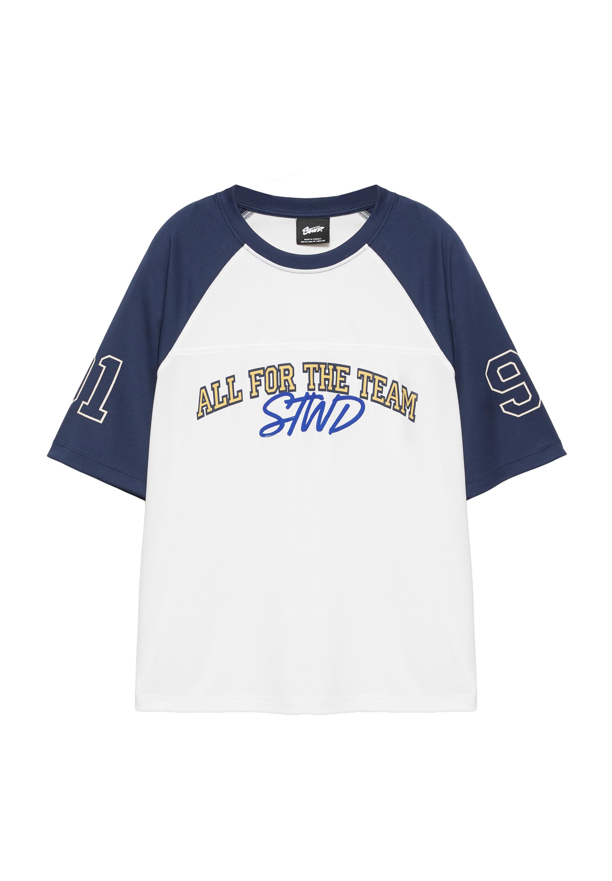 Raglan short sleeve STWD T-shirt — Blue