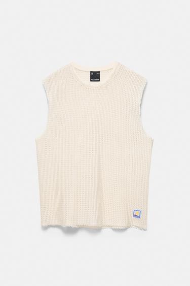 Mesh strappy top — Off white 5