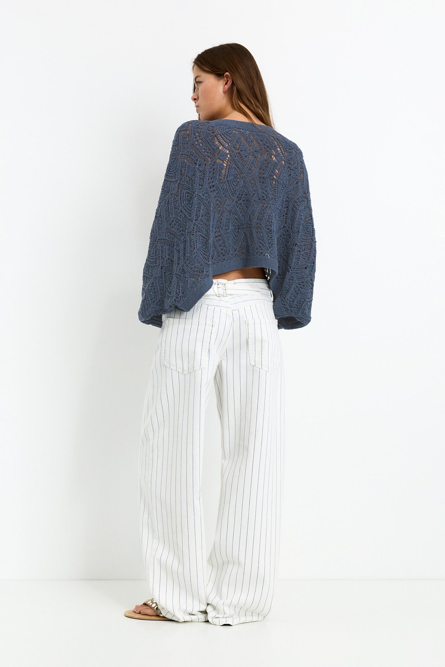 pull and bear top crochet