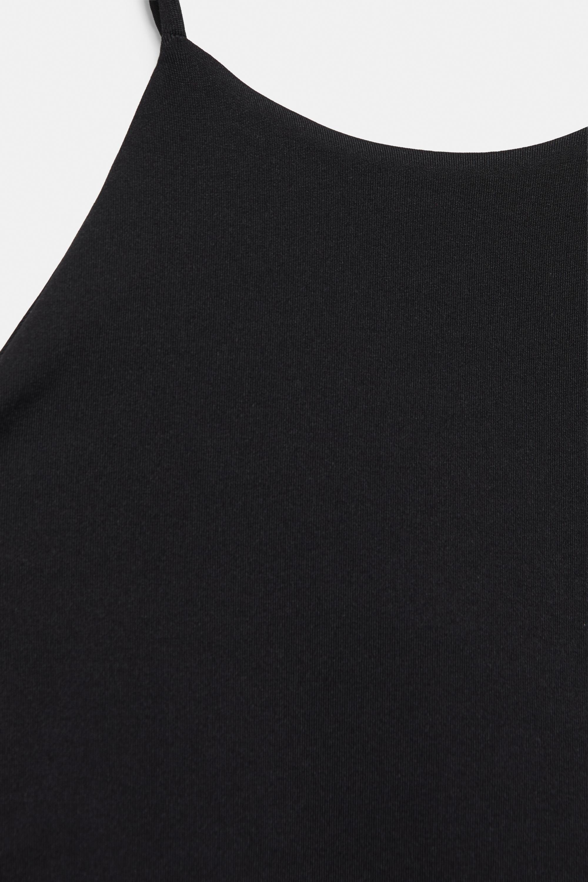 Halter strappy bodysuit — Black