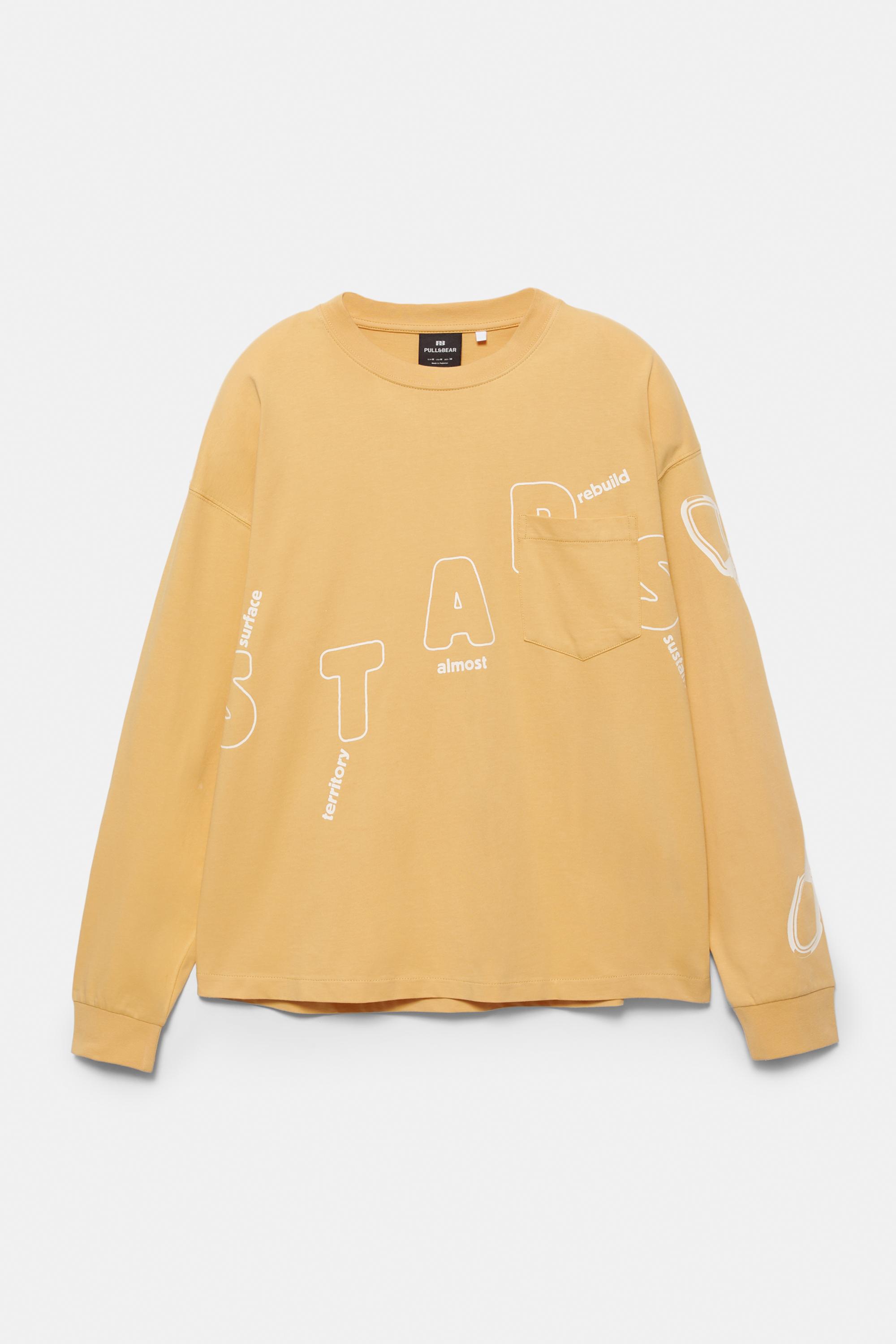 Cepli uzun kollu tişört - Görsel 7