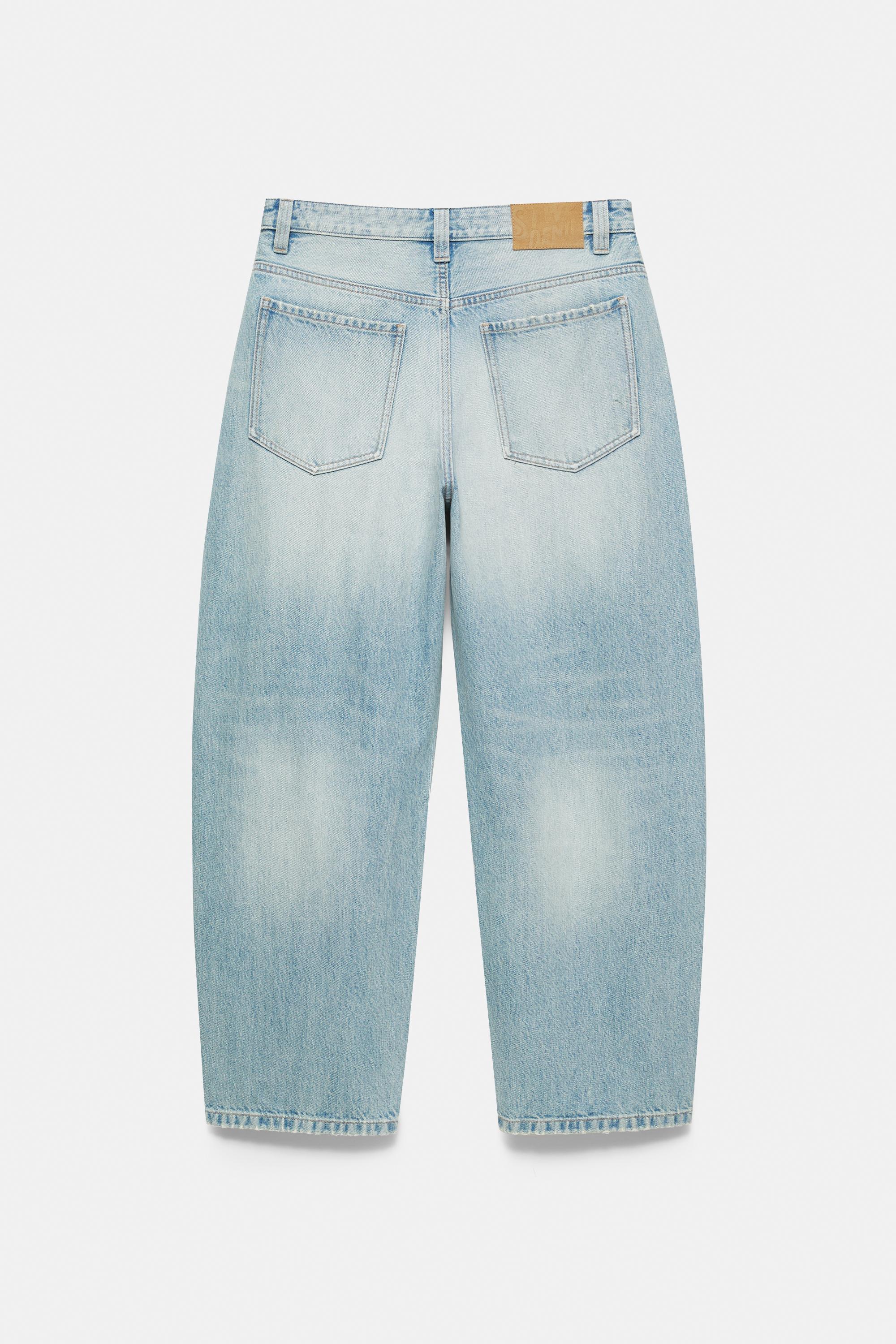 Balloon-fit baggy jeans — Pale indigo