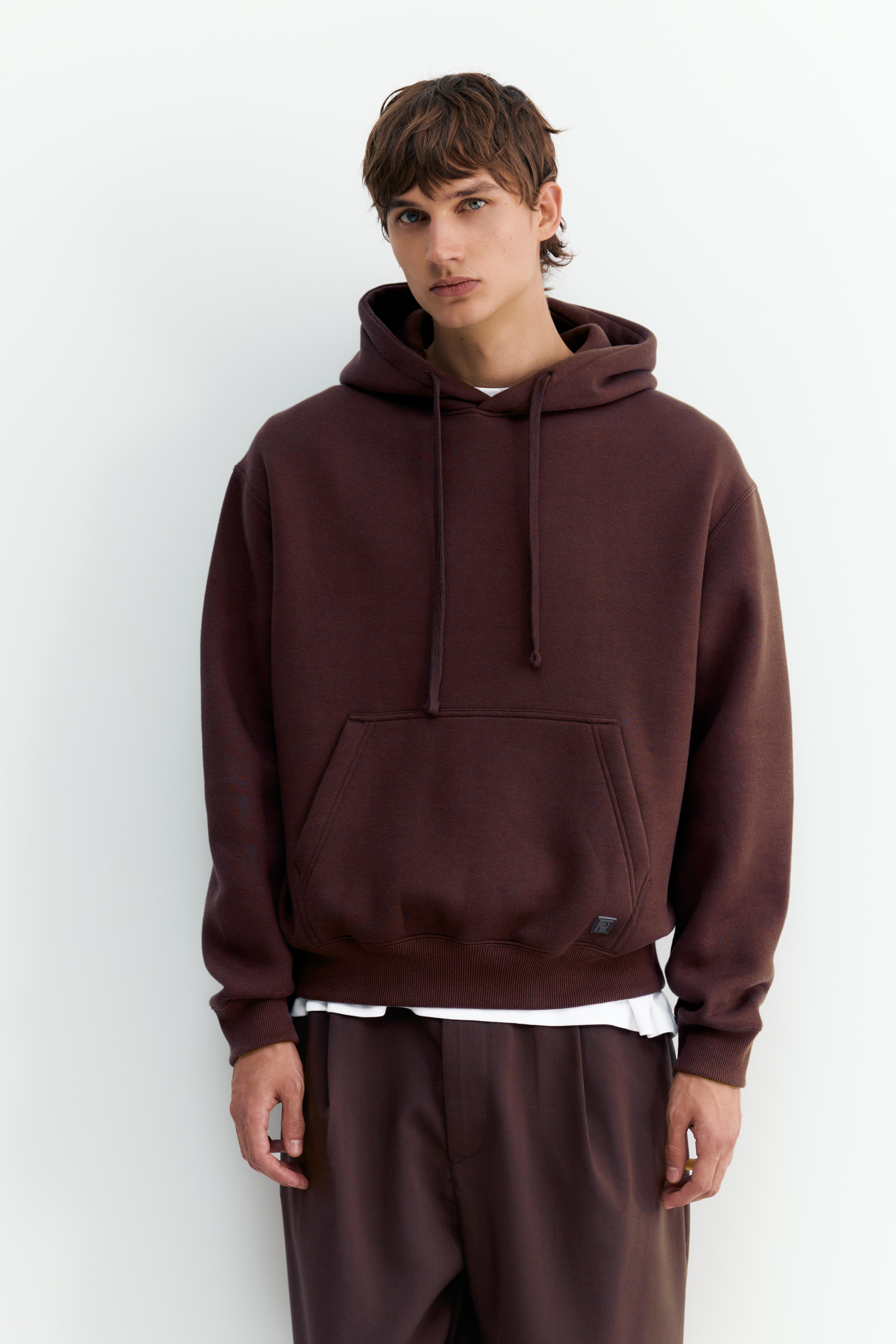Basic hoodie — Chocolate