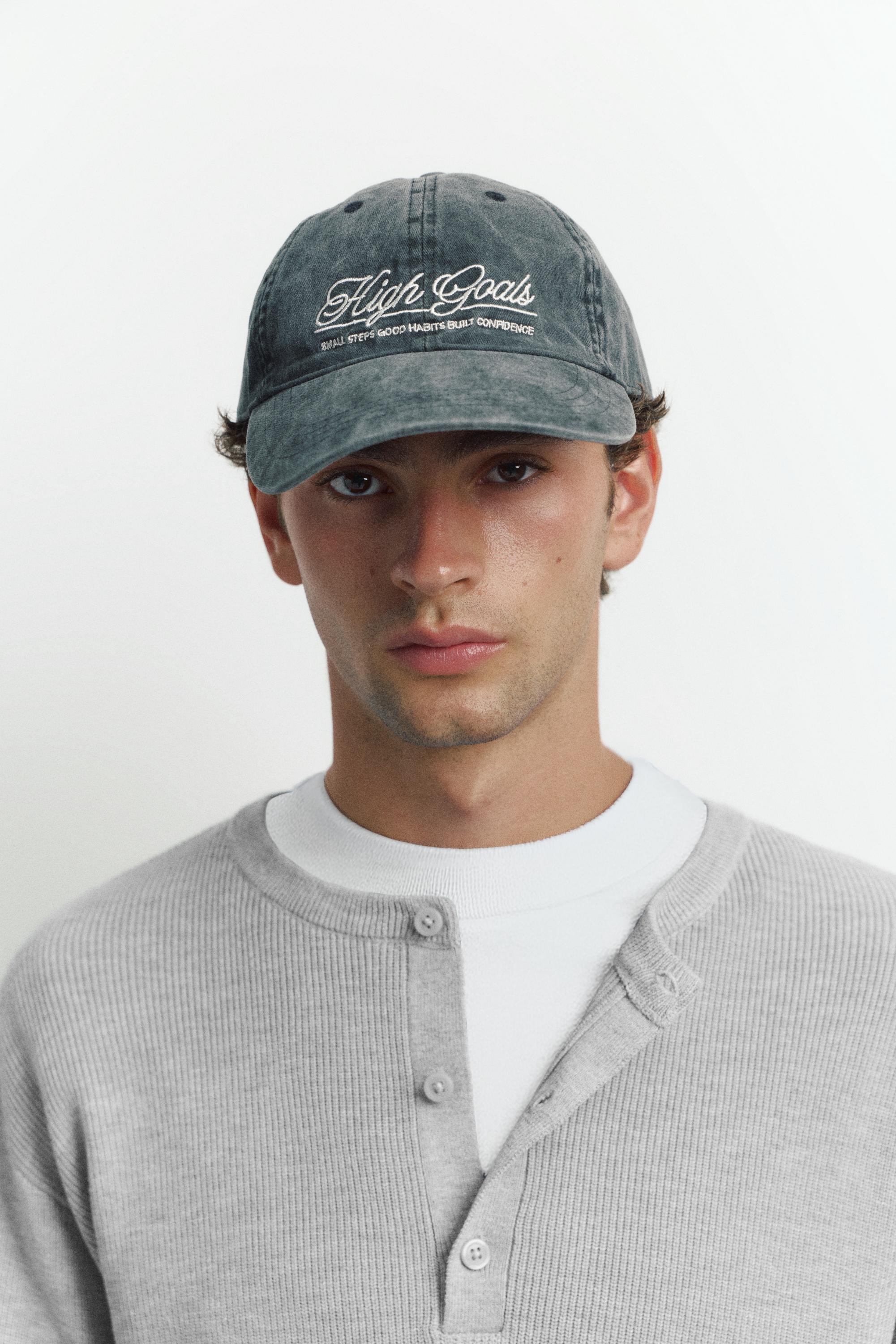 Henley neck jumper — Grey marl