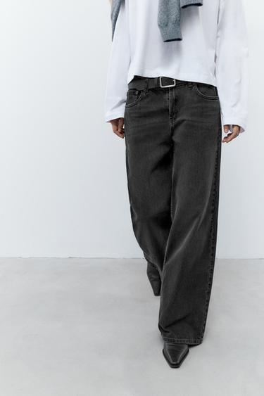 Low-rise baggy jeans — Black 3