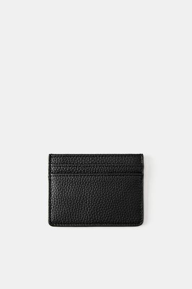 Textured card holder — Black 1