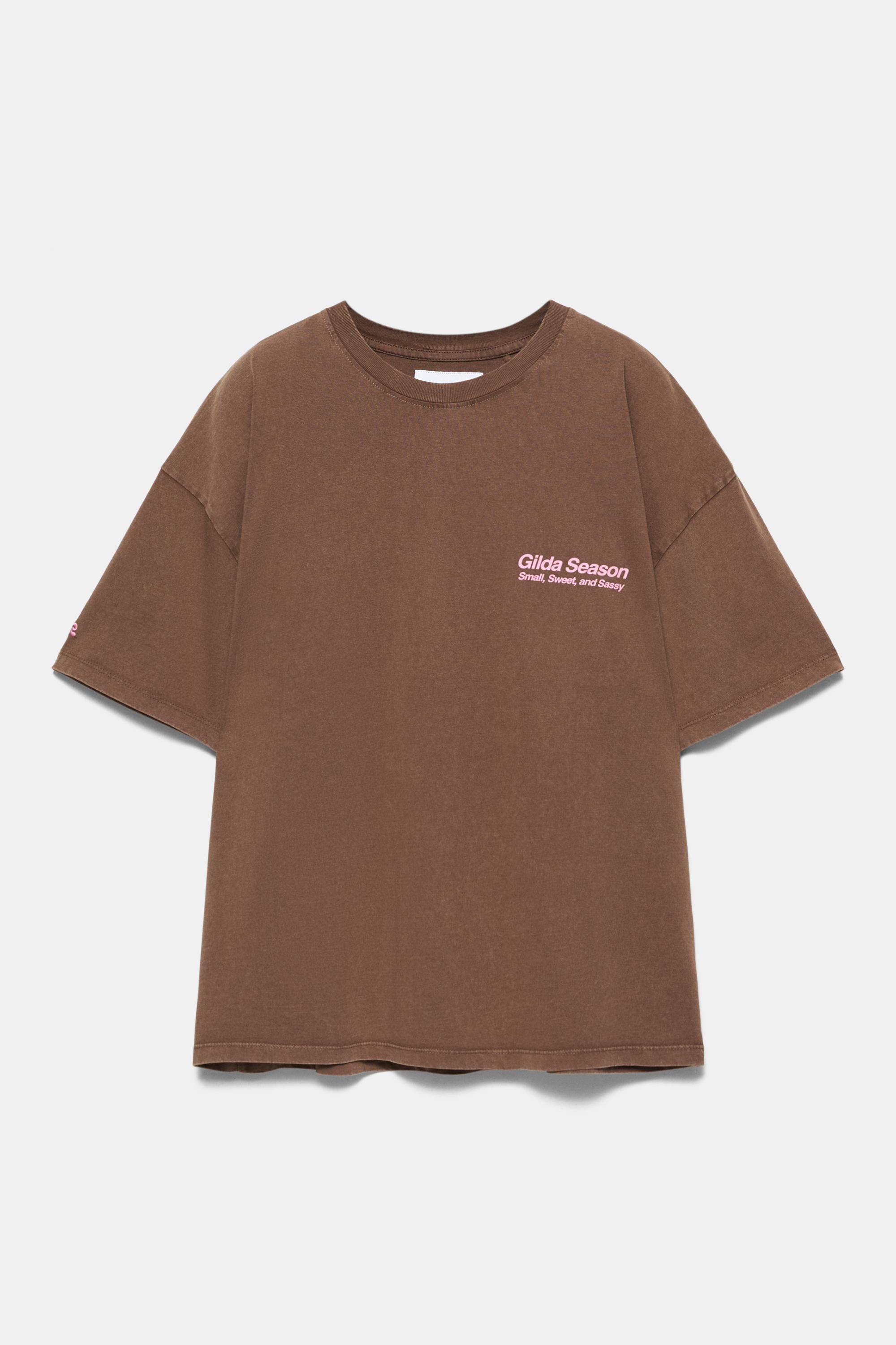Brown Gilda graphic T-shirt