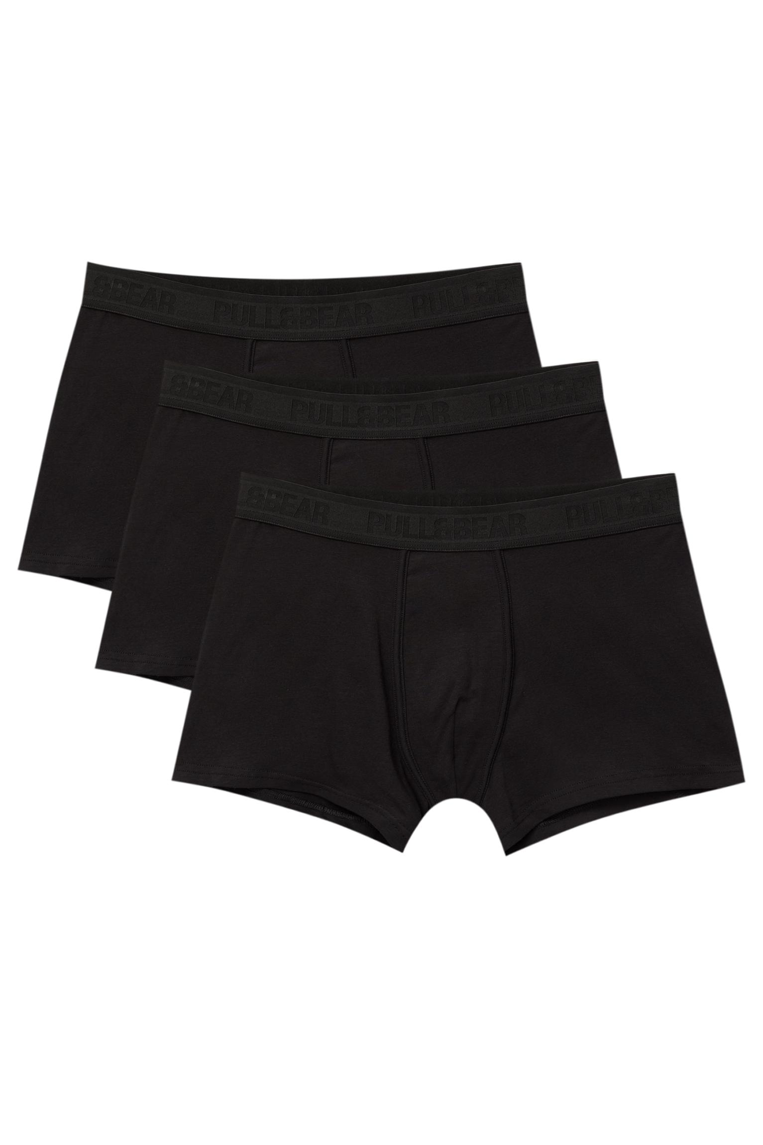 Pull&Bear 3'lü siyah boxer seti görsel 2