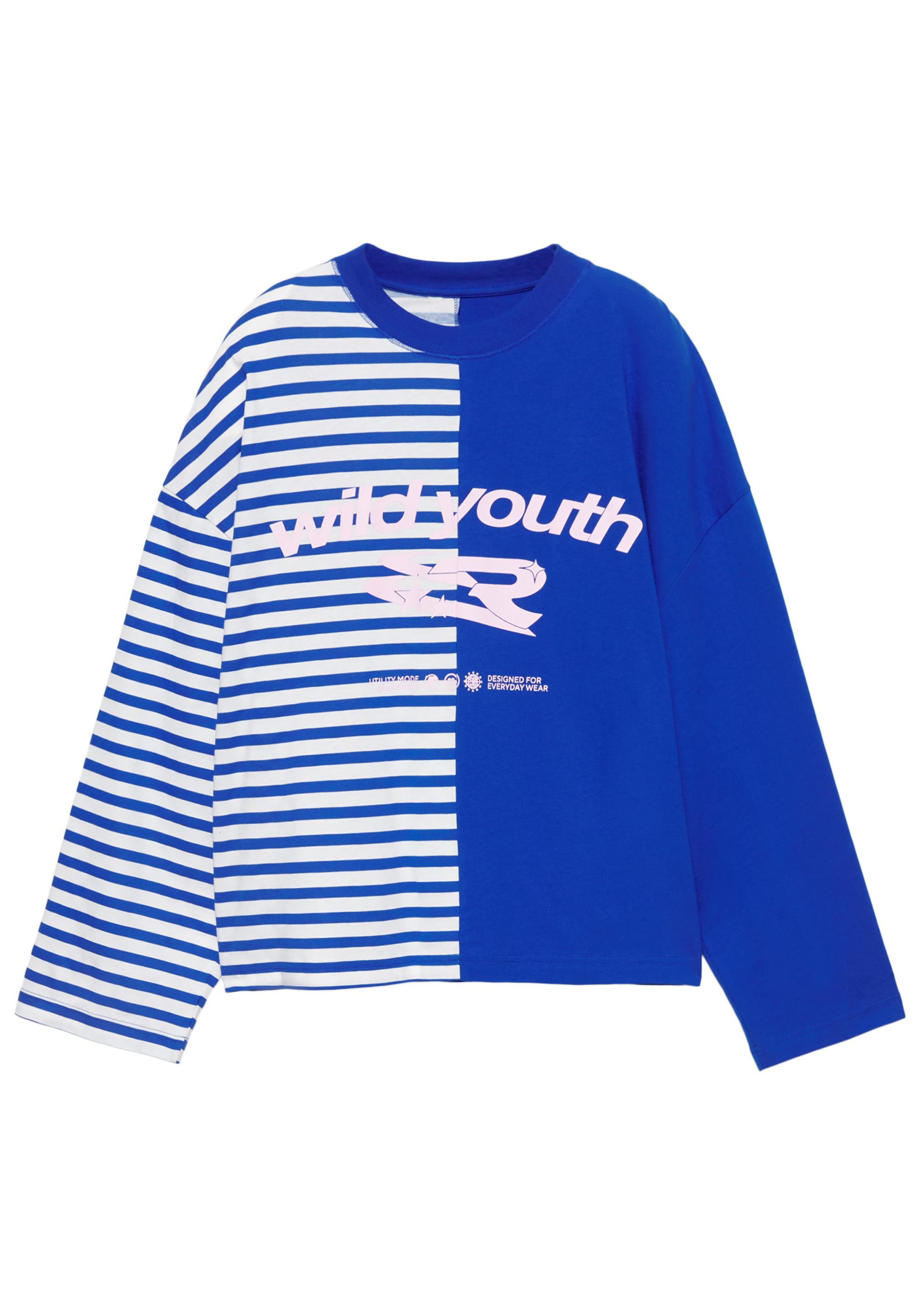 Graphic panel T-shirt — Dark blue