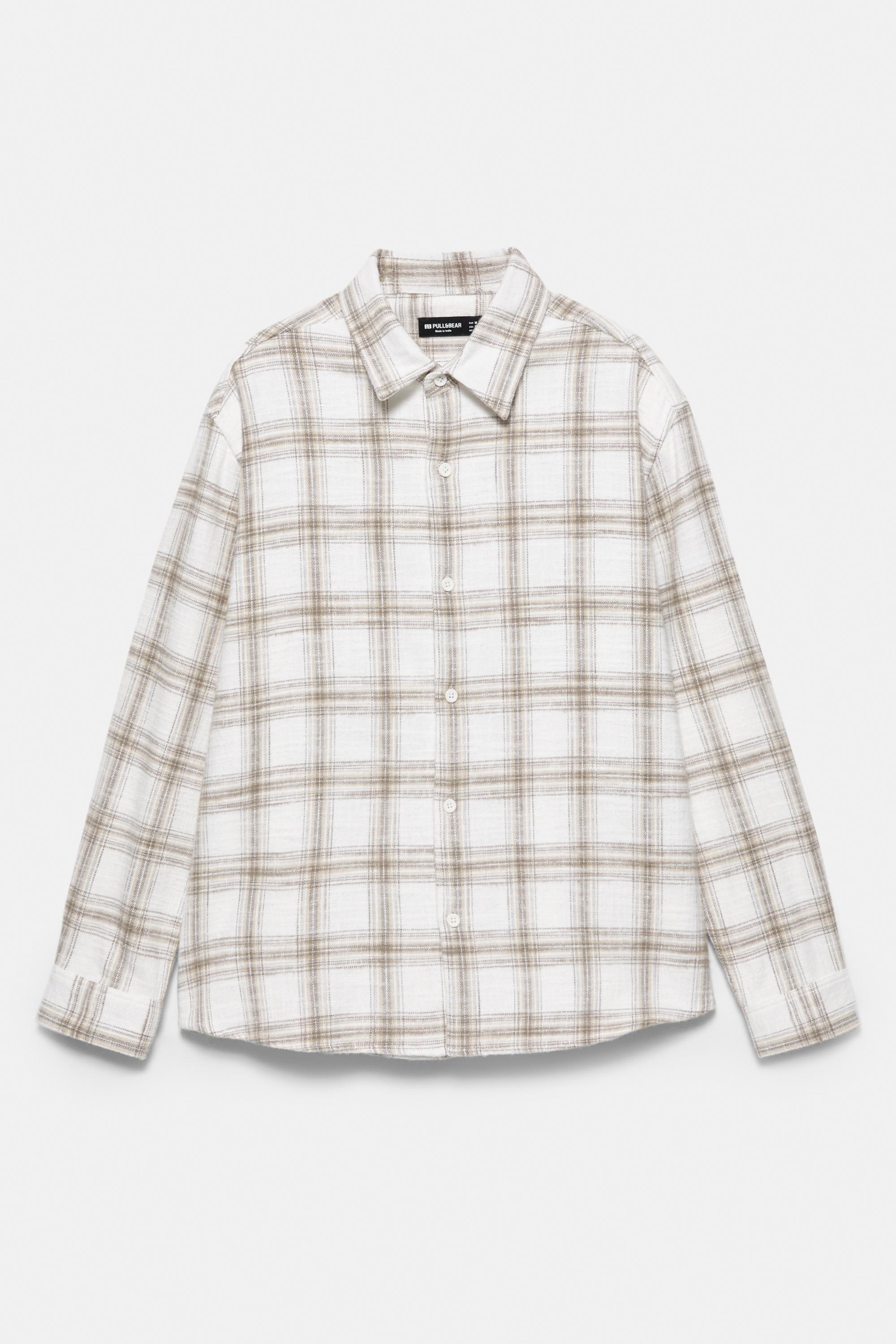 Kareli uzun kollu gömlek - Görsel 3