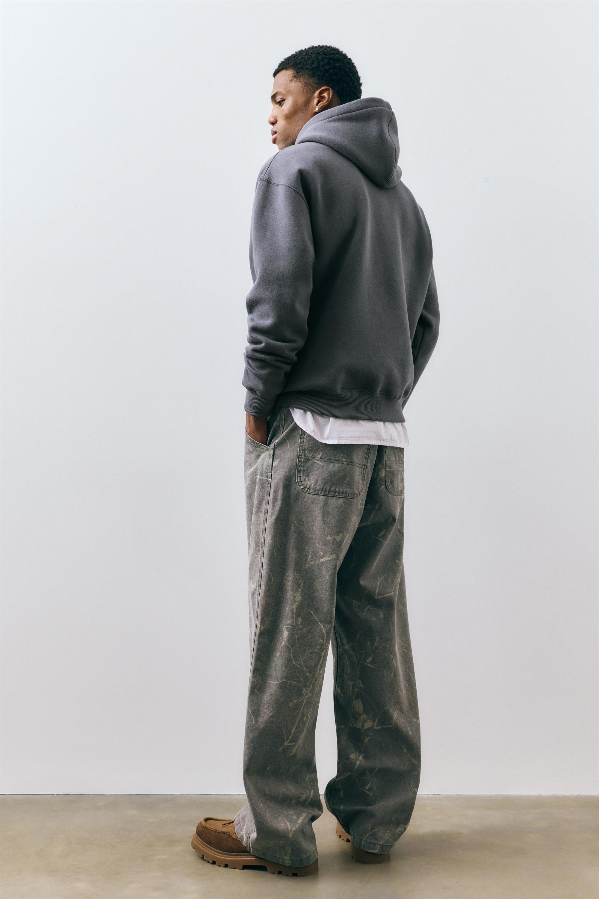 Basic kapüşonlu sweatshirt - Görsel 23