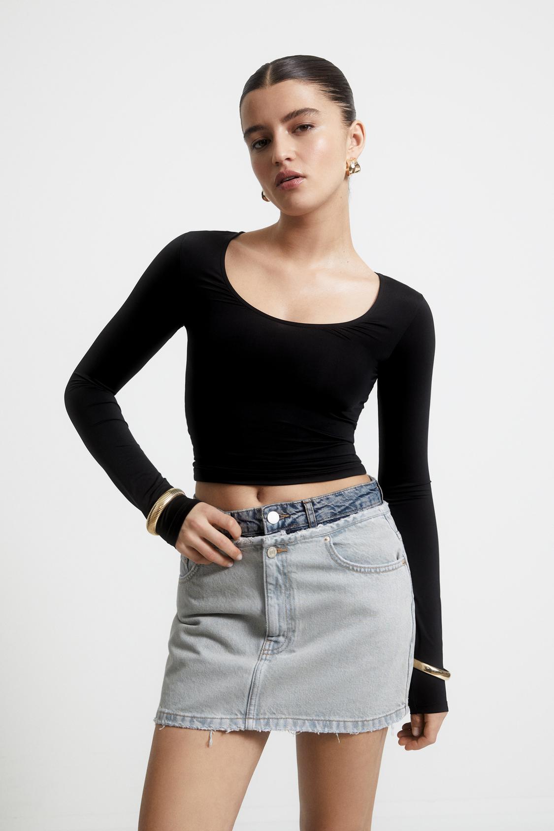 Slim fit long sleeve T-shirt - PULL&BEAR