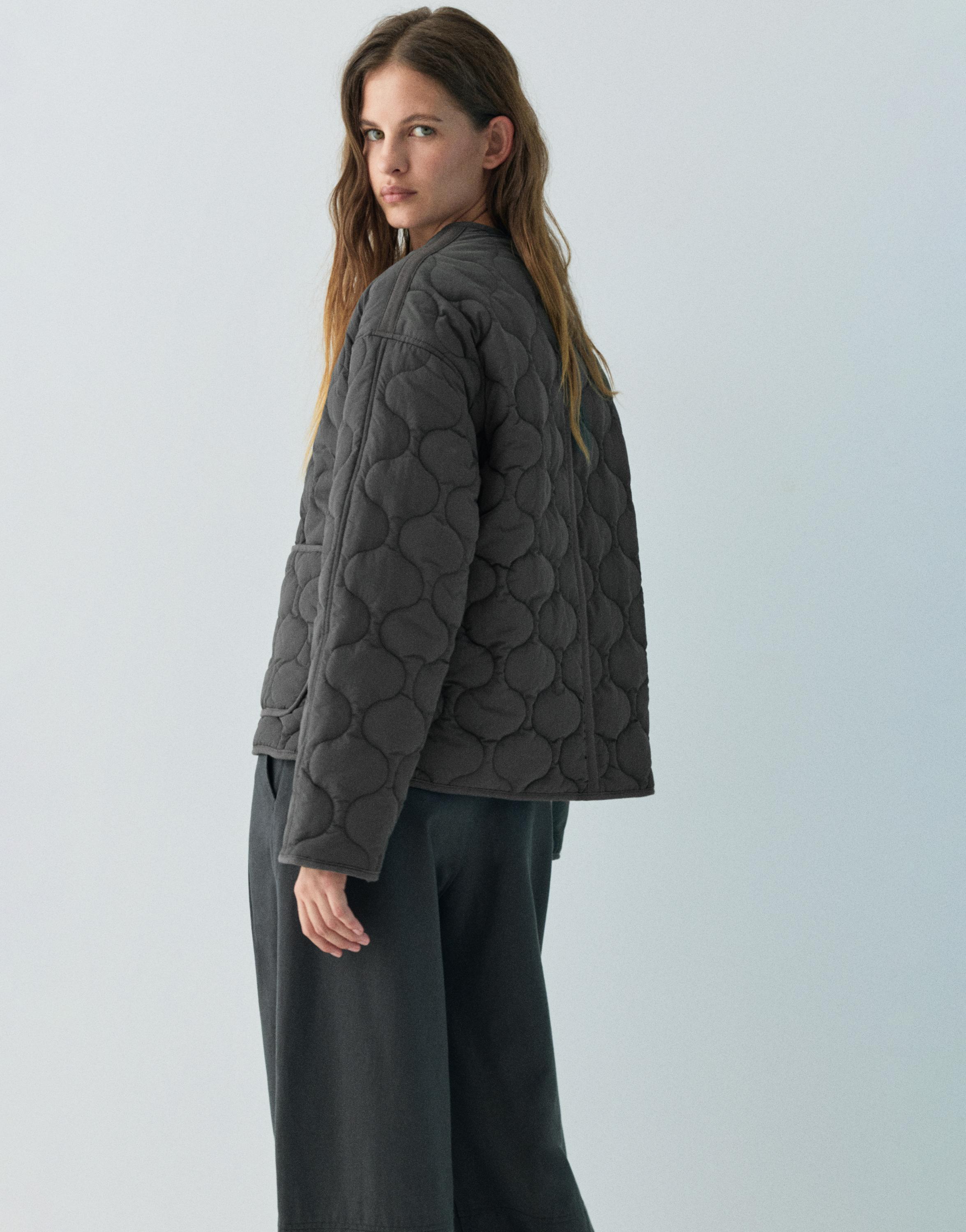 Lightweight padded jacket — Anthracite grey