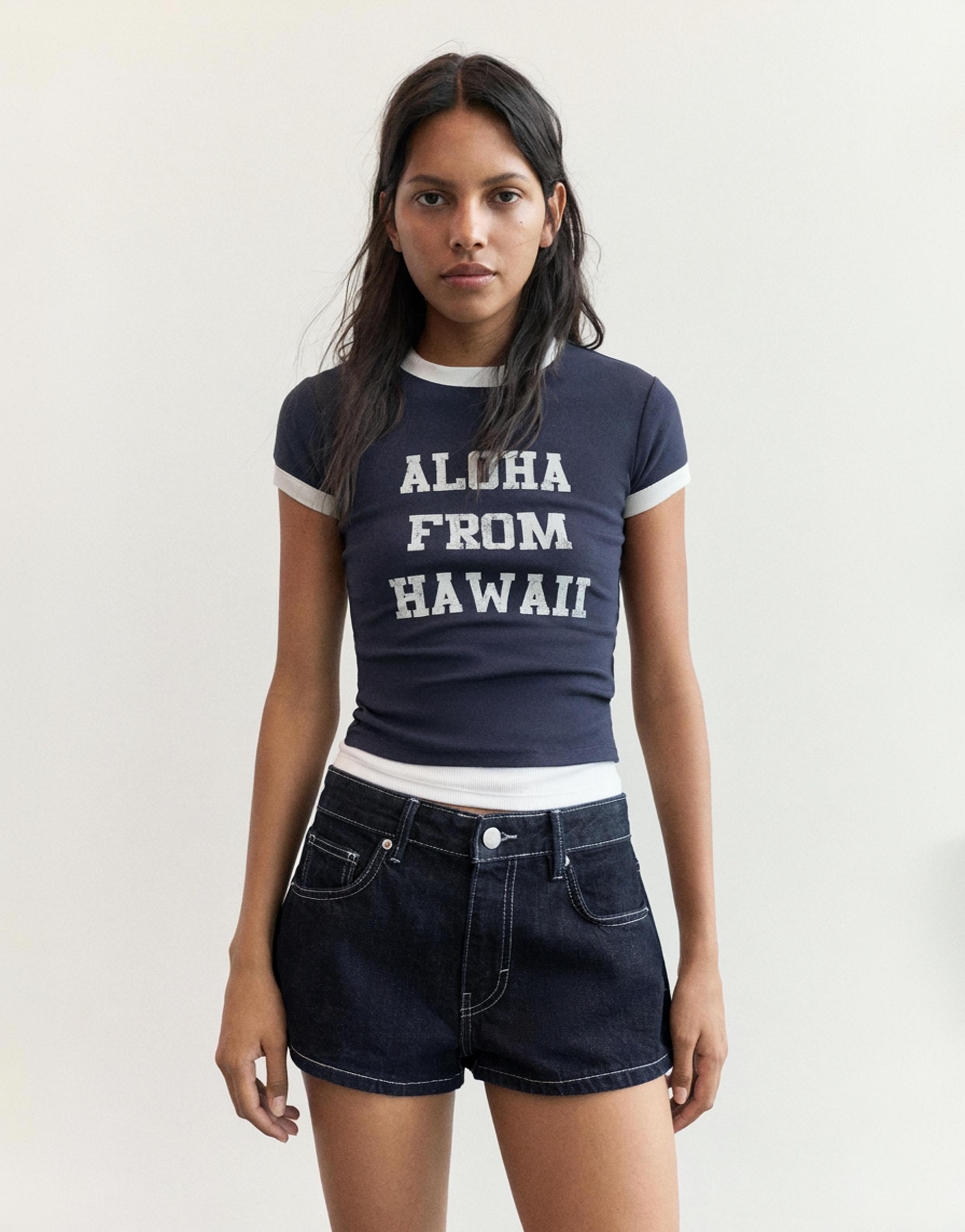 Lilo & Stitch slim fit T-shirt — Navy
