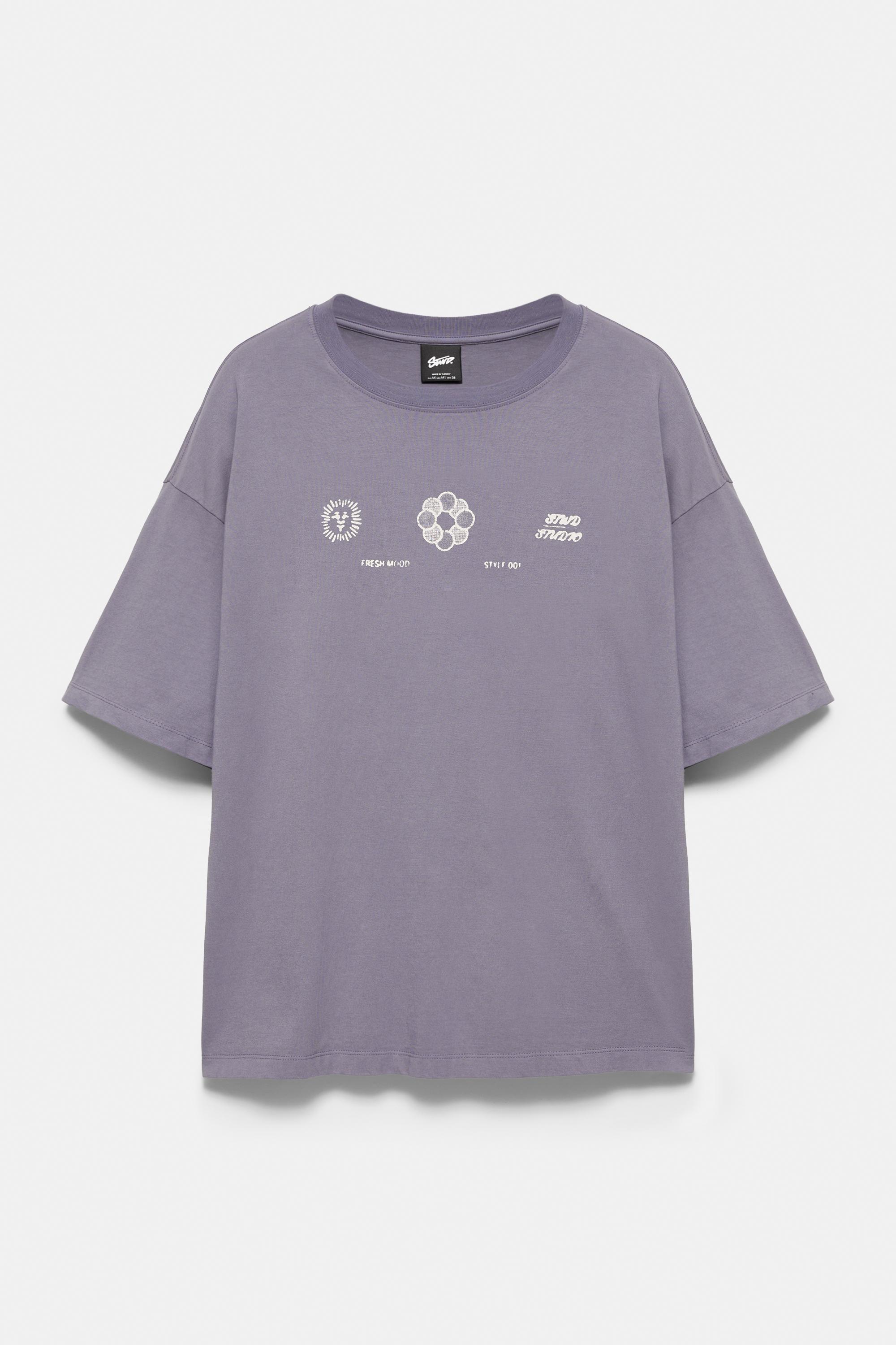 STWD graphic T-shirt — Anthracite grey