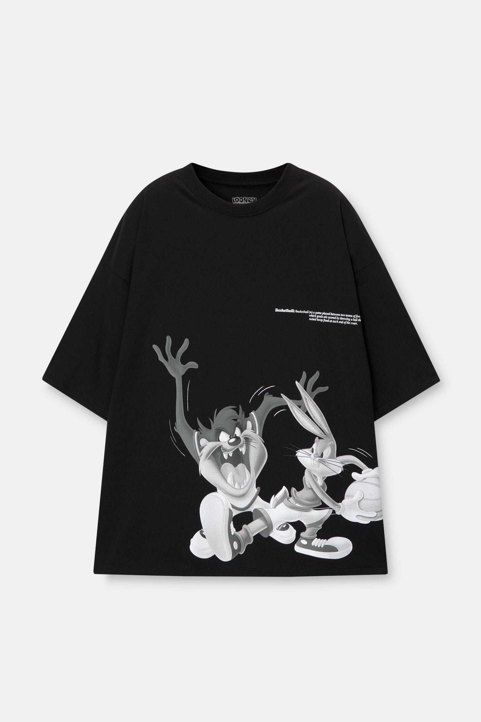 T fashion shirt looney tunes zara