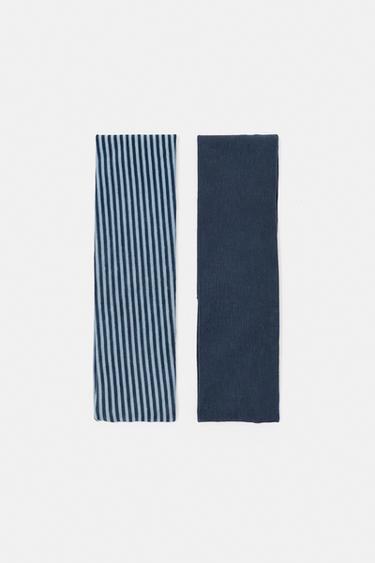 Pack of 2 elastic headbands — Blue 1