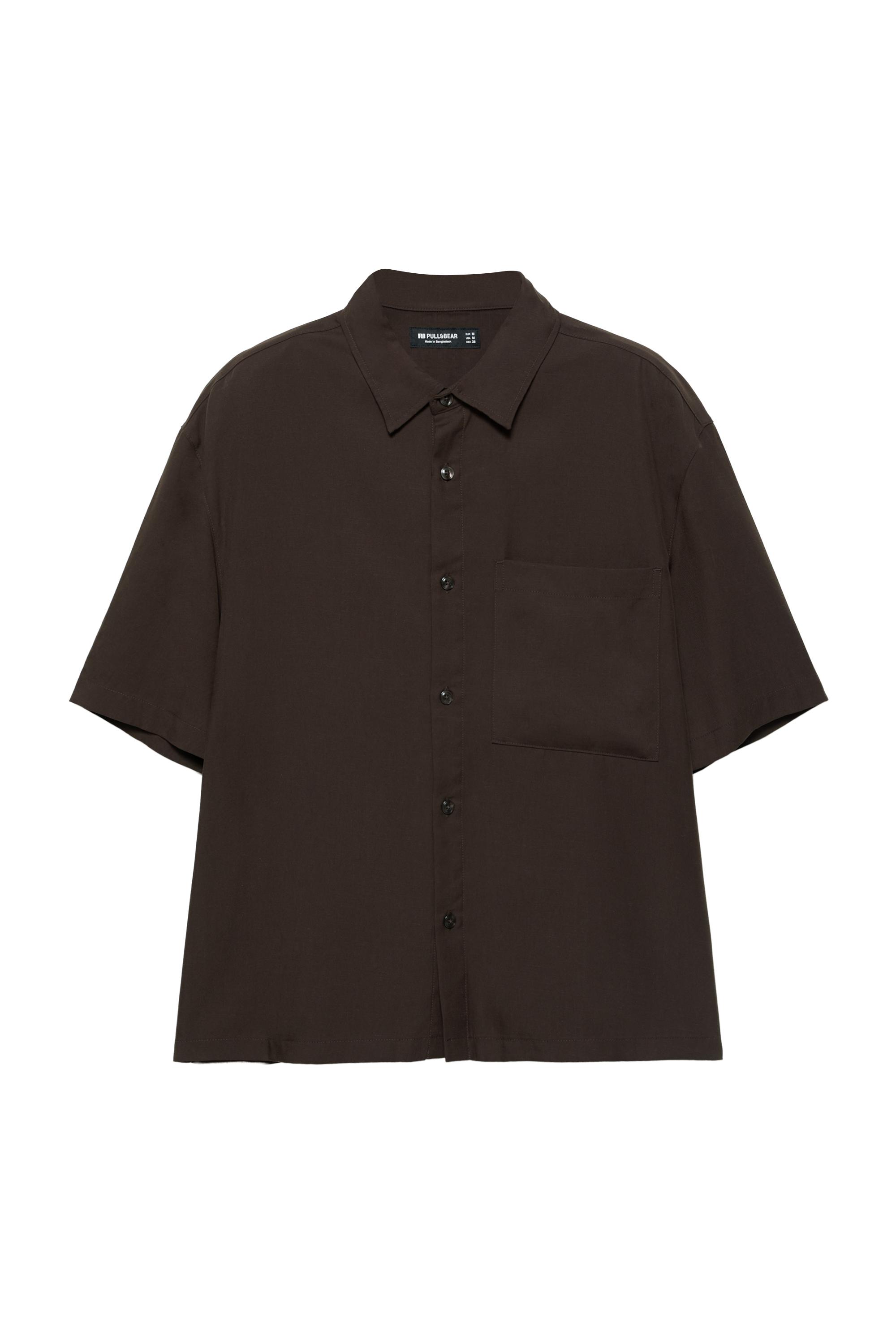 Kısa kollu cepli gömlek - Görsel 26