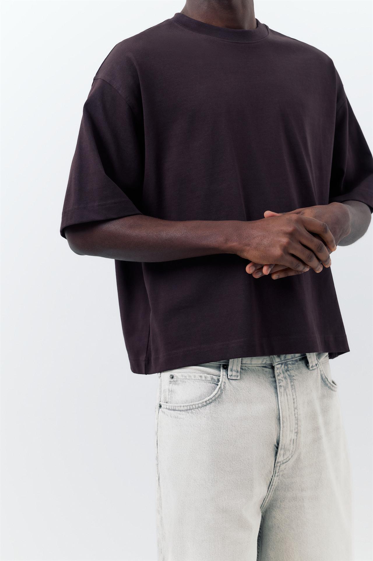 Skater denim Bermuda shorts — Pale grey