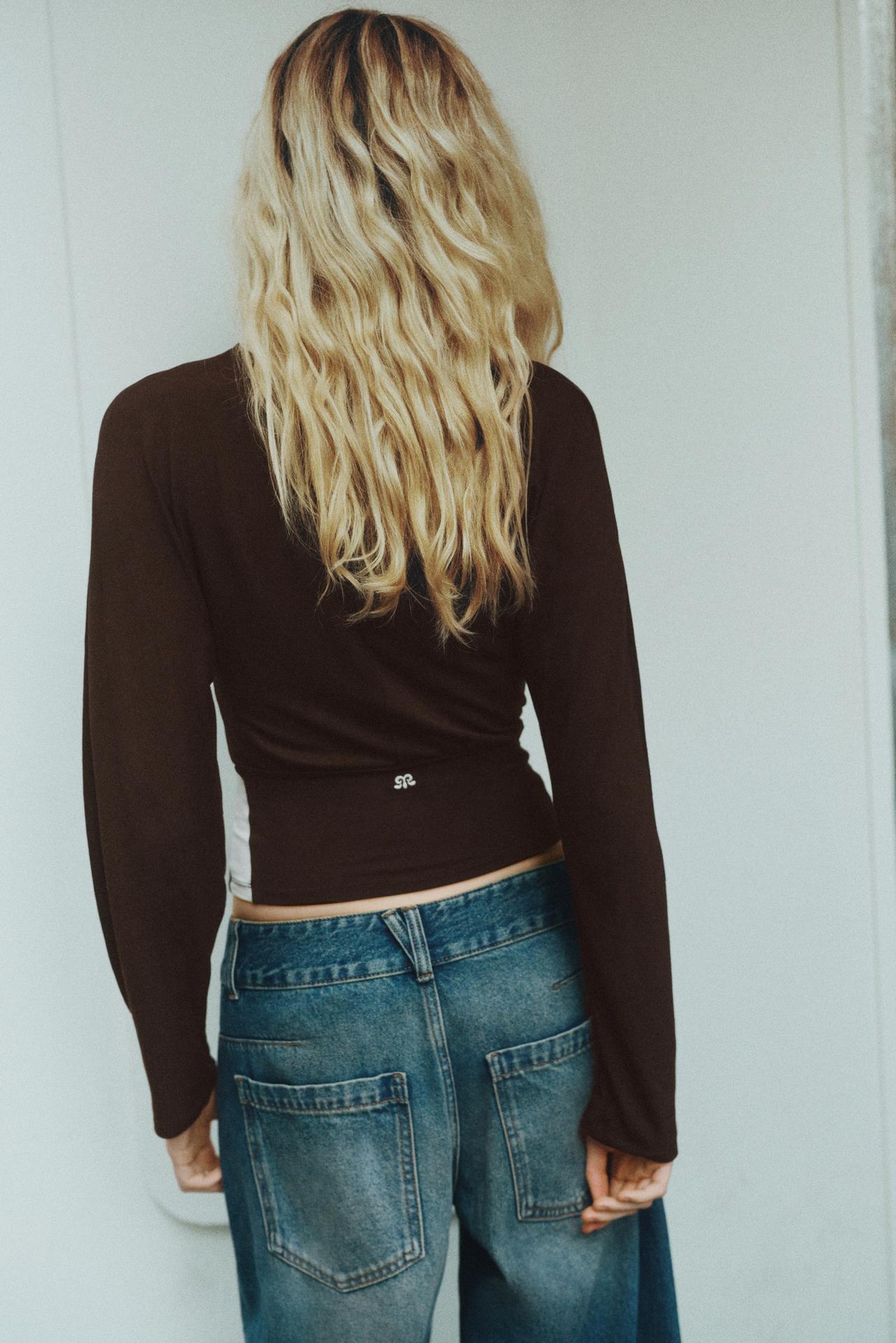 Cummerbund top — Brown