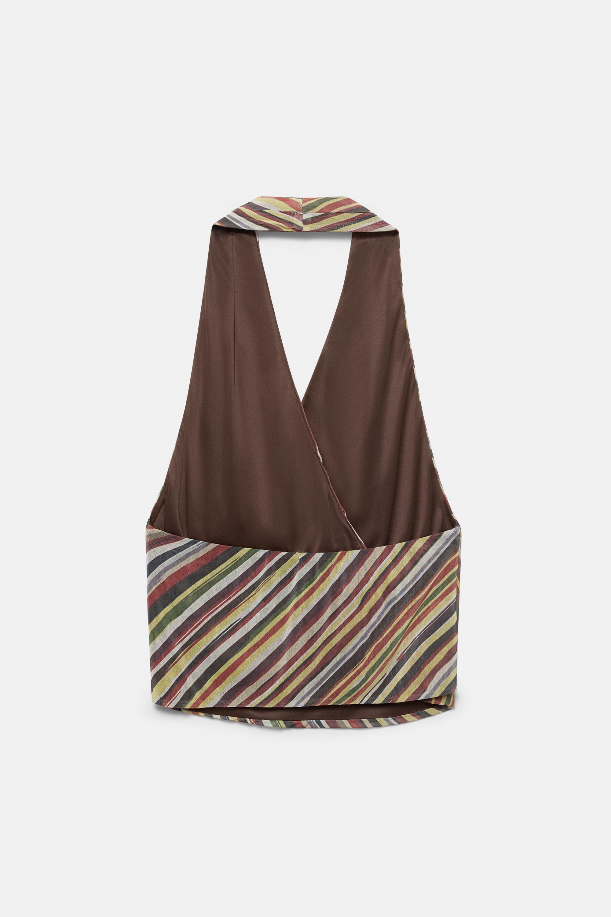 Striped halter top — Striped
