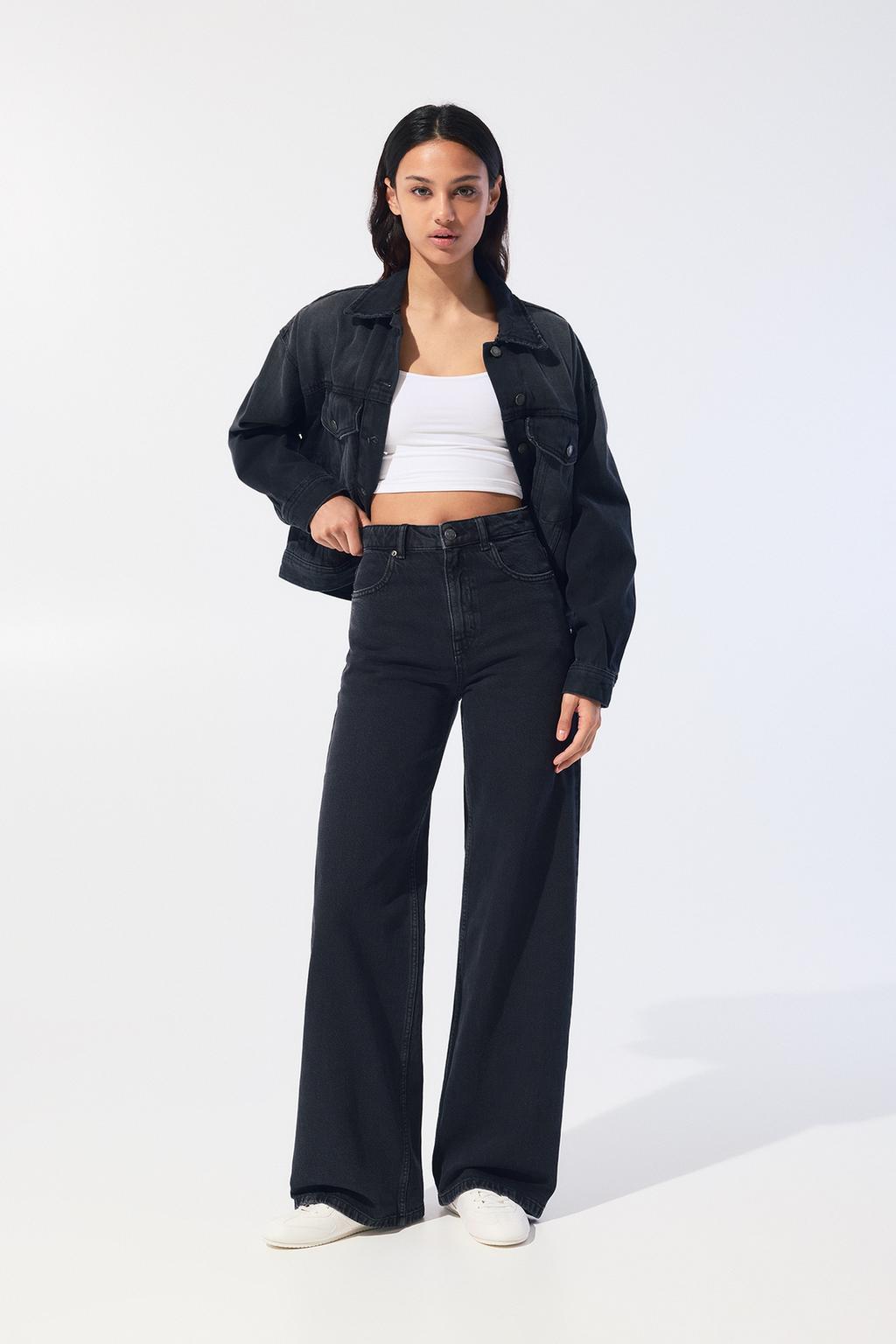 Jeans wide leg tiro alto PULL&BEAR - Main Image