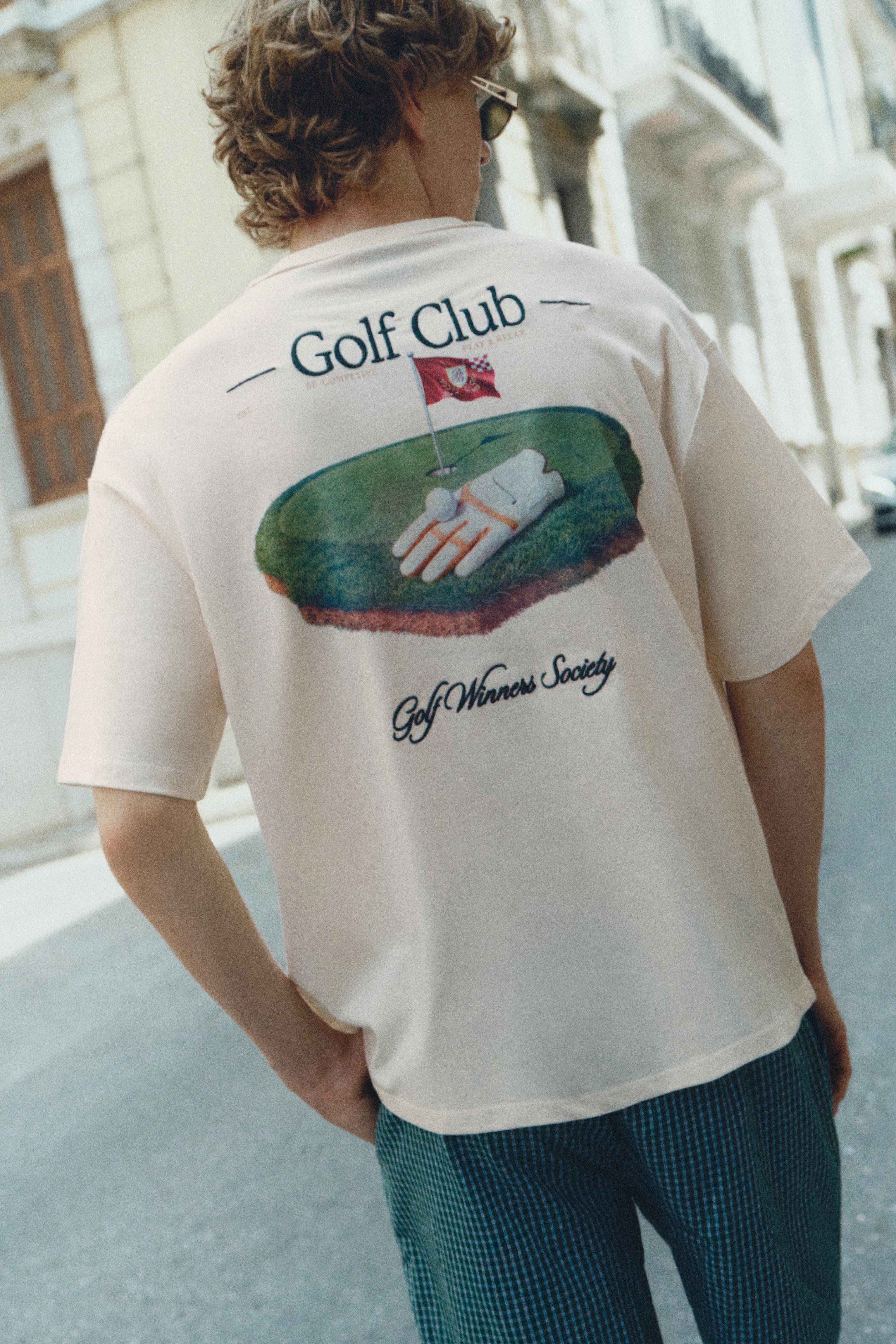 Ranked Swing relaxed fit graphic T-shirt — Off white